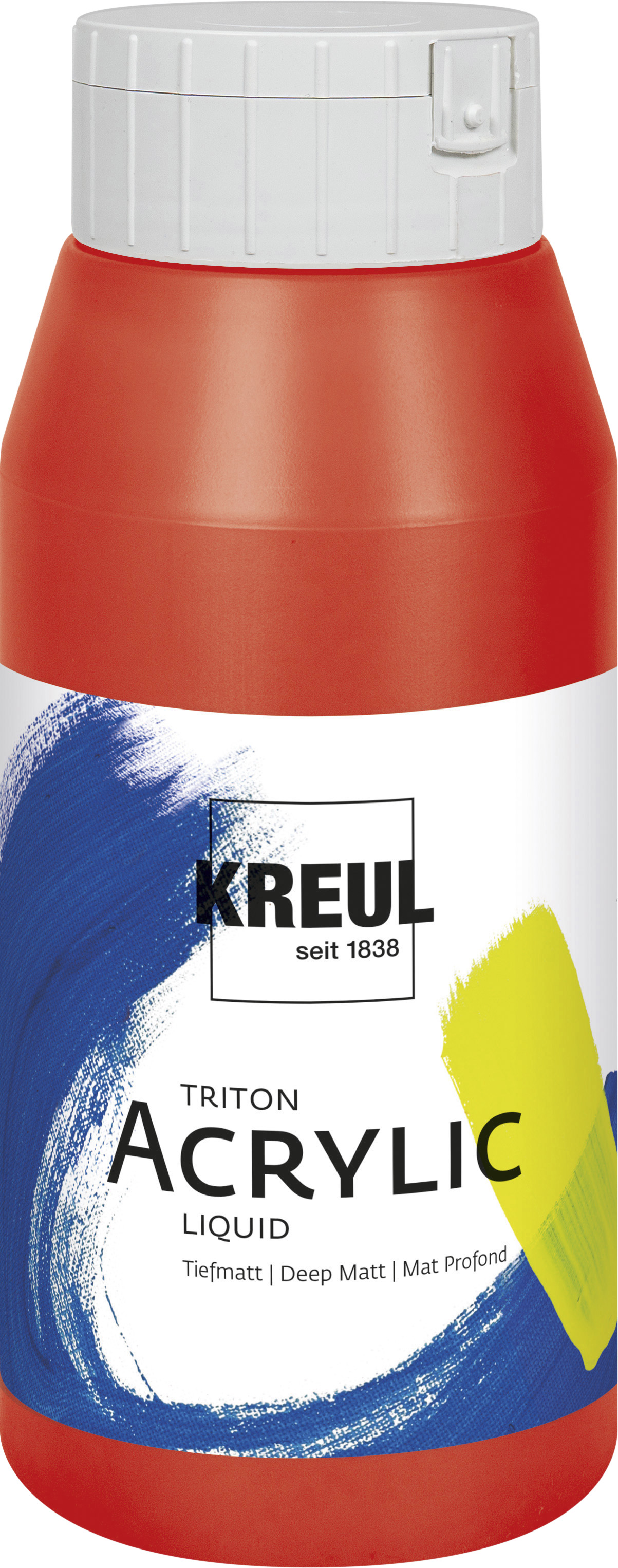 KREUL Triton Acrylic Liquid, 750ml, Farbe: rot
