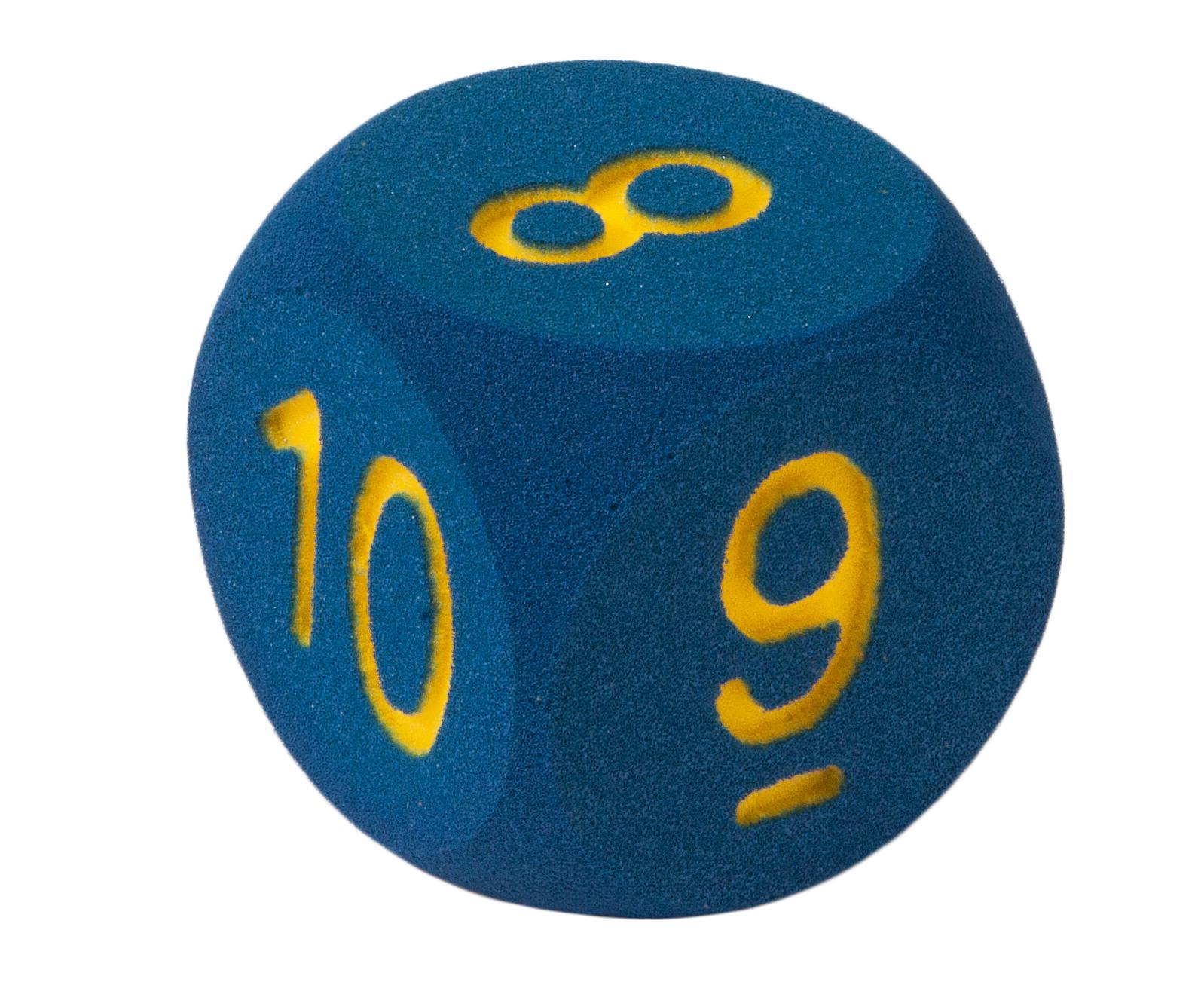 Volley Schaumstoffwürfel - Ziffernwürfel, Farbe: blau