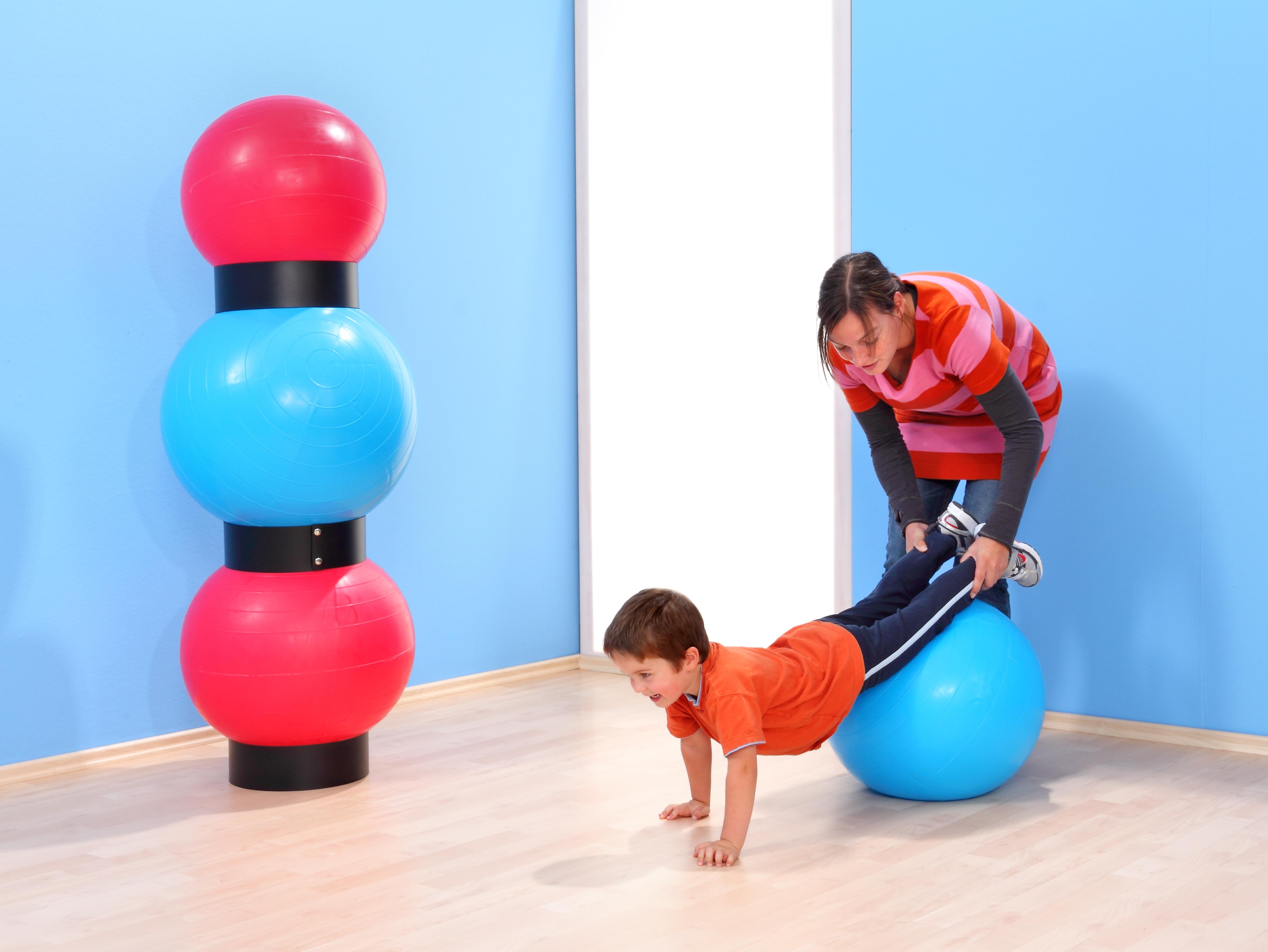 Betzold Große Gymnastikbälle, Farbe: rot, Durchmesser: 50-60 cm