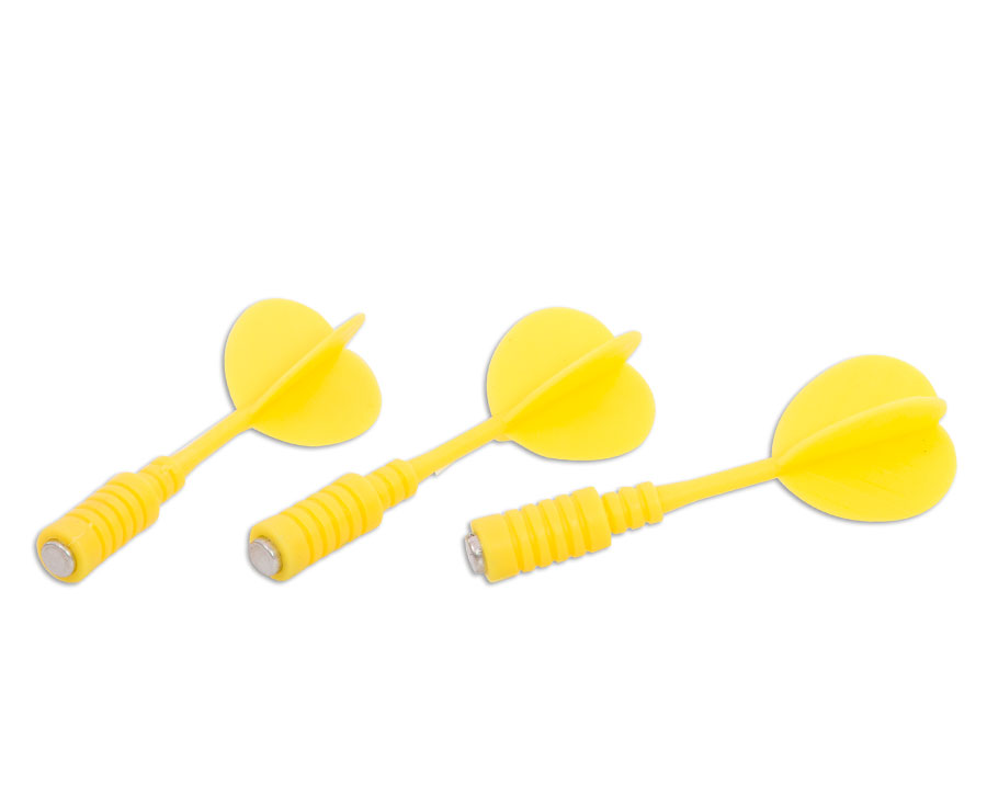 karella Ersatzpfeile, magnetisch, 3 Stück, Farbe: gelb