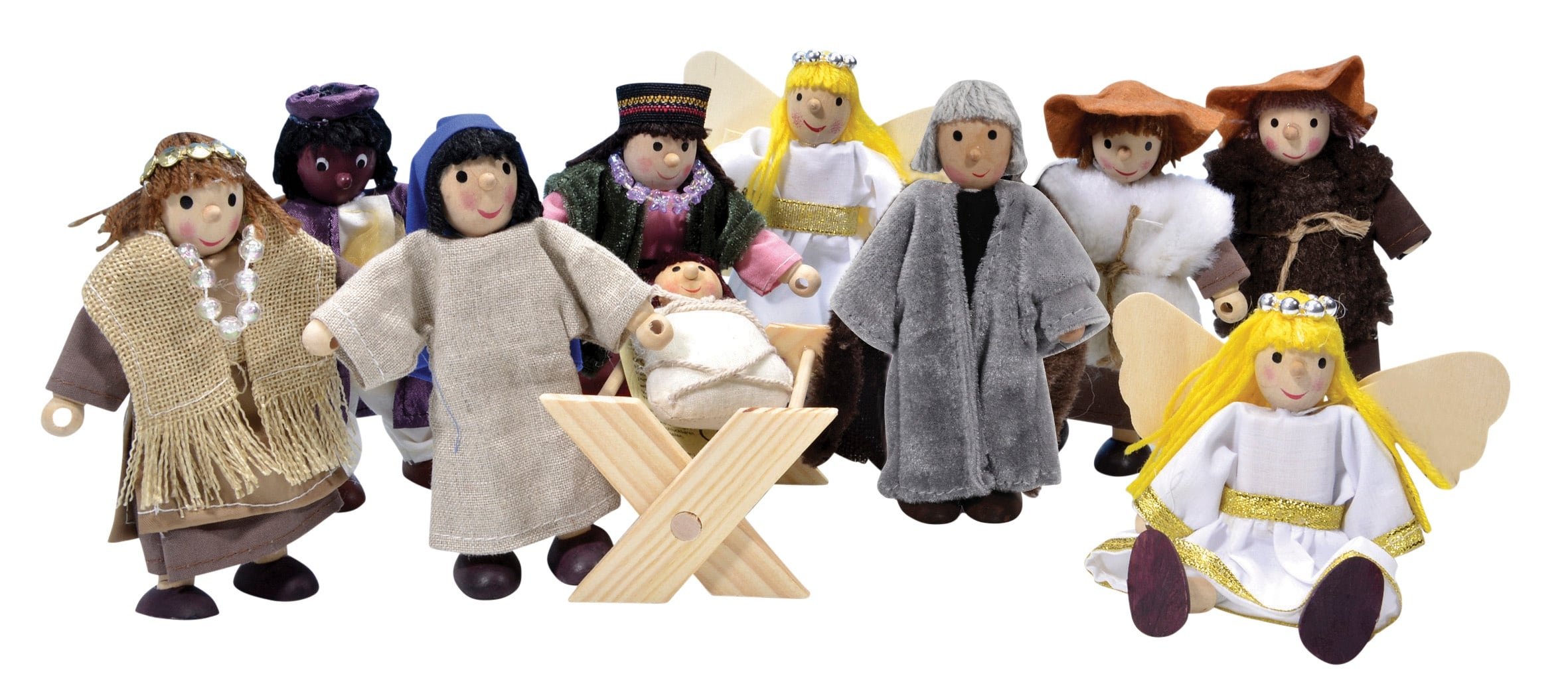 original Winzling Biegepuppen „Krippenfiguren"