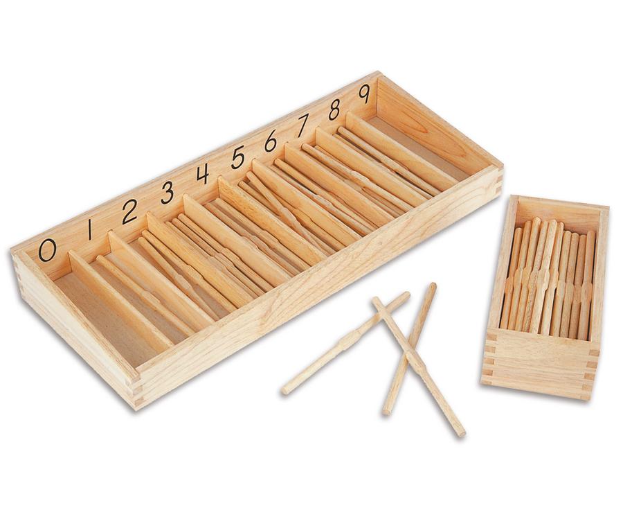 Betzold Stäbchen-Box mit 19 cm langen Stäbchen
