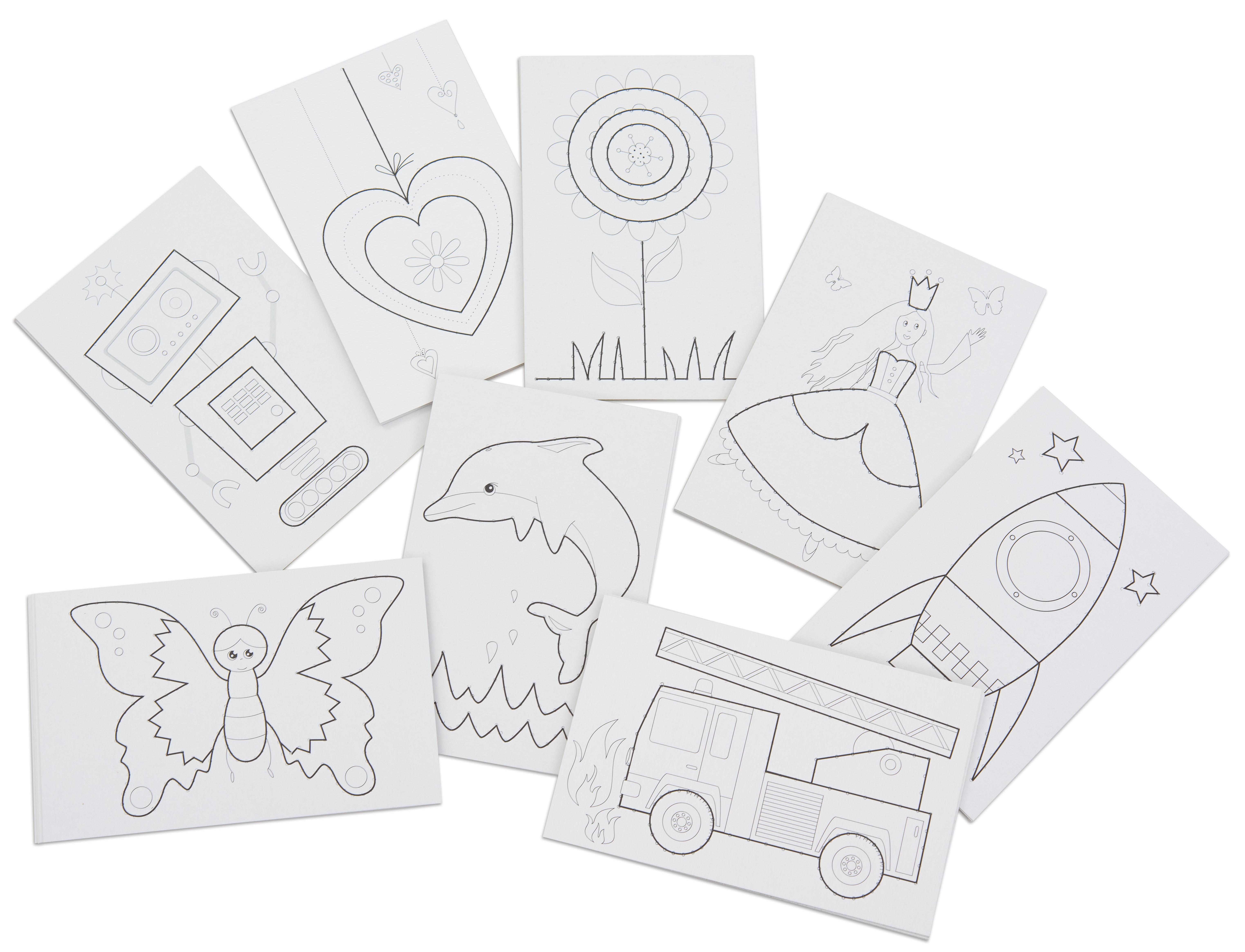 folia Ausnäh- oder Stickkarten, Farbe: weiß