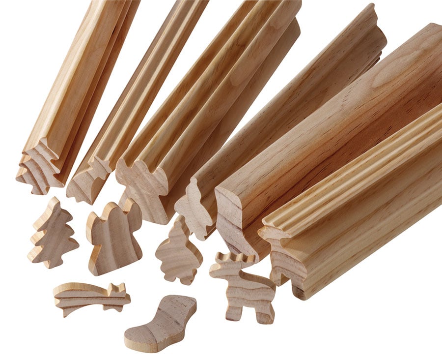 EDUPLAY Holzstangen zum Selbstabsägen, Ausführung: Weihnachten