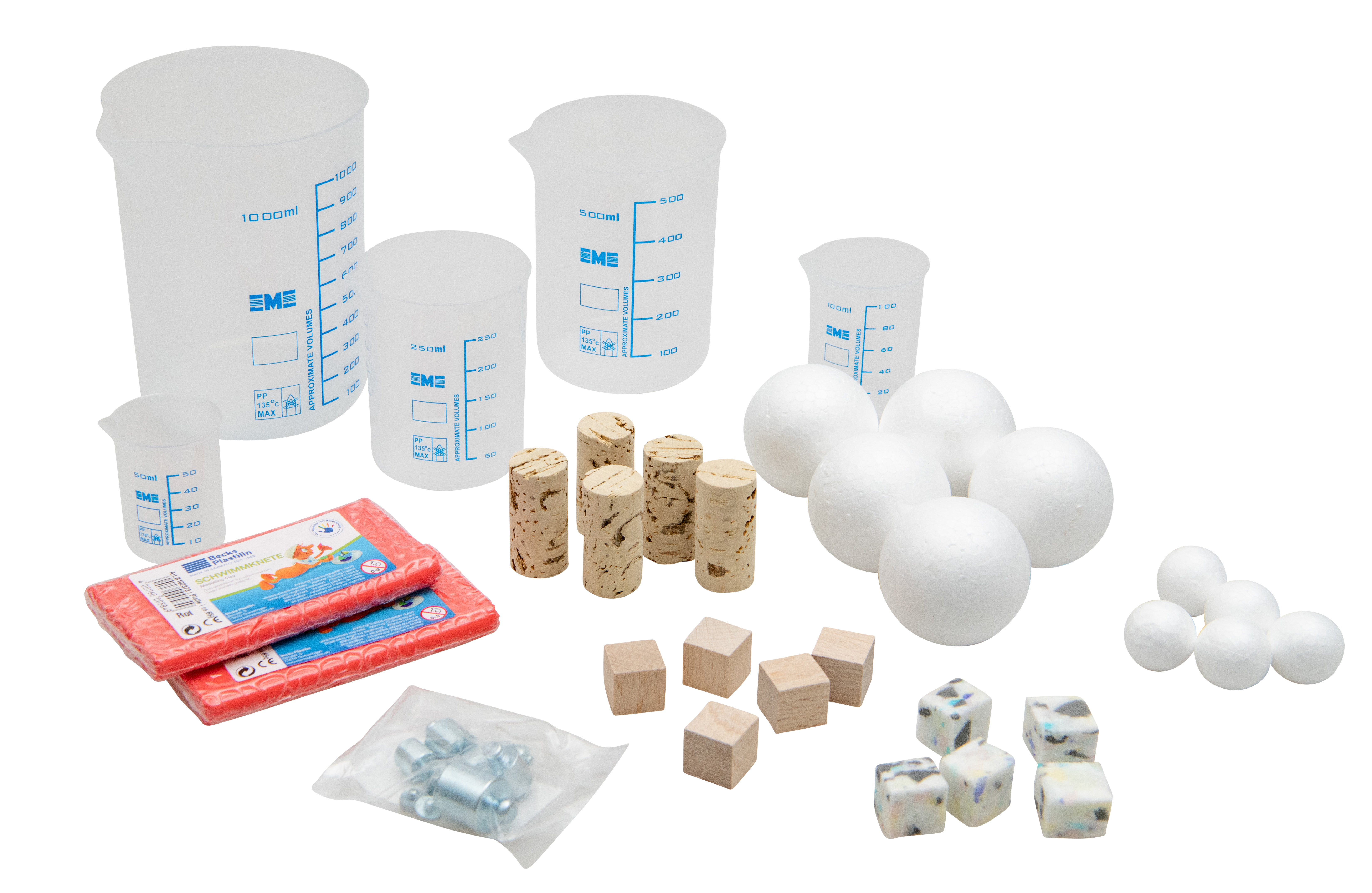 Betzold Schwimmen-Sinken-Set, 34-teilig