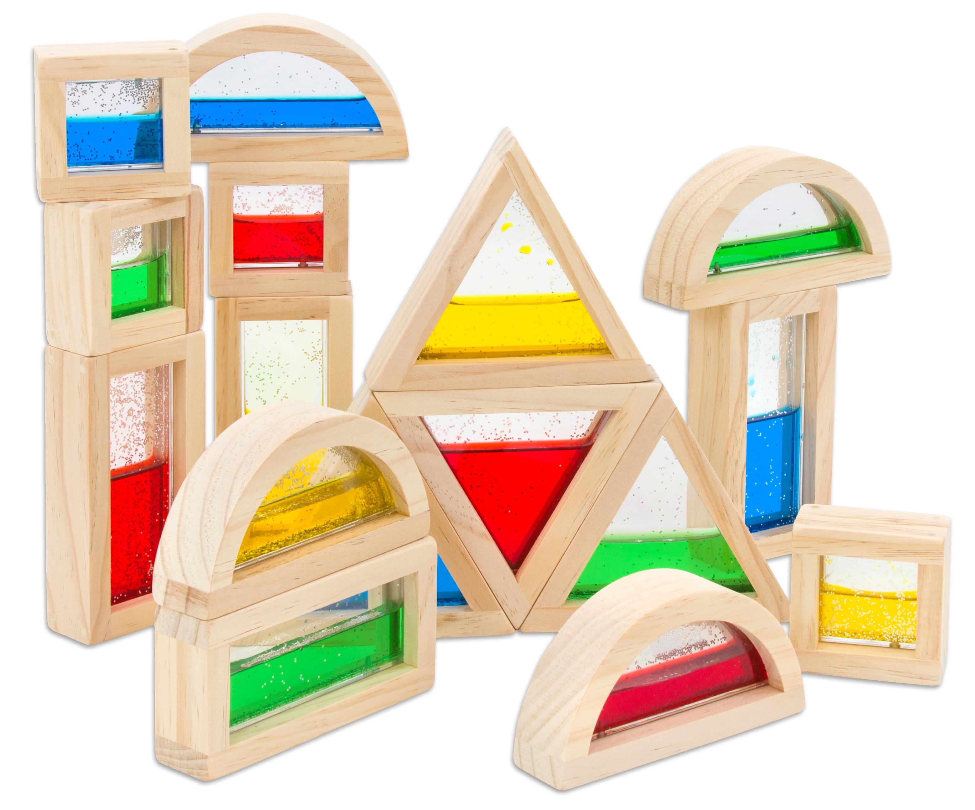 EDUPLAY Bausteine gefüllt, Ausführung: mit Glitterfüllung