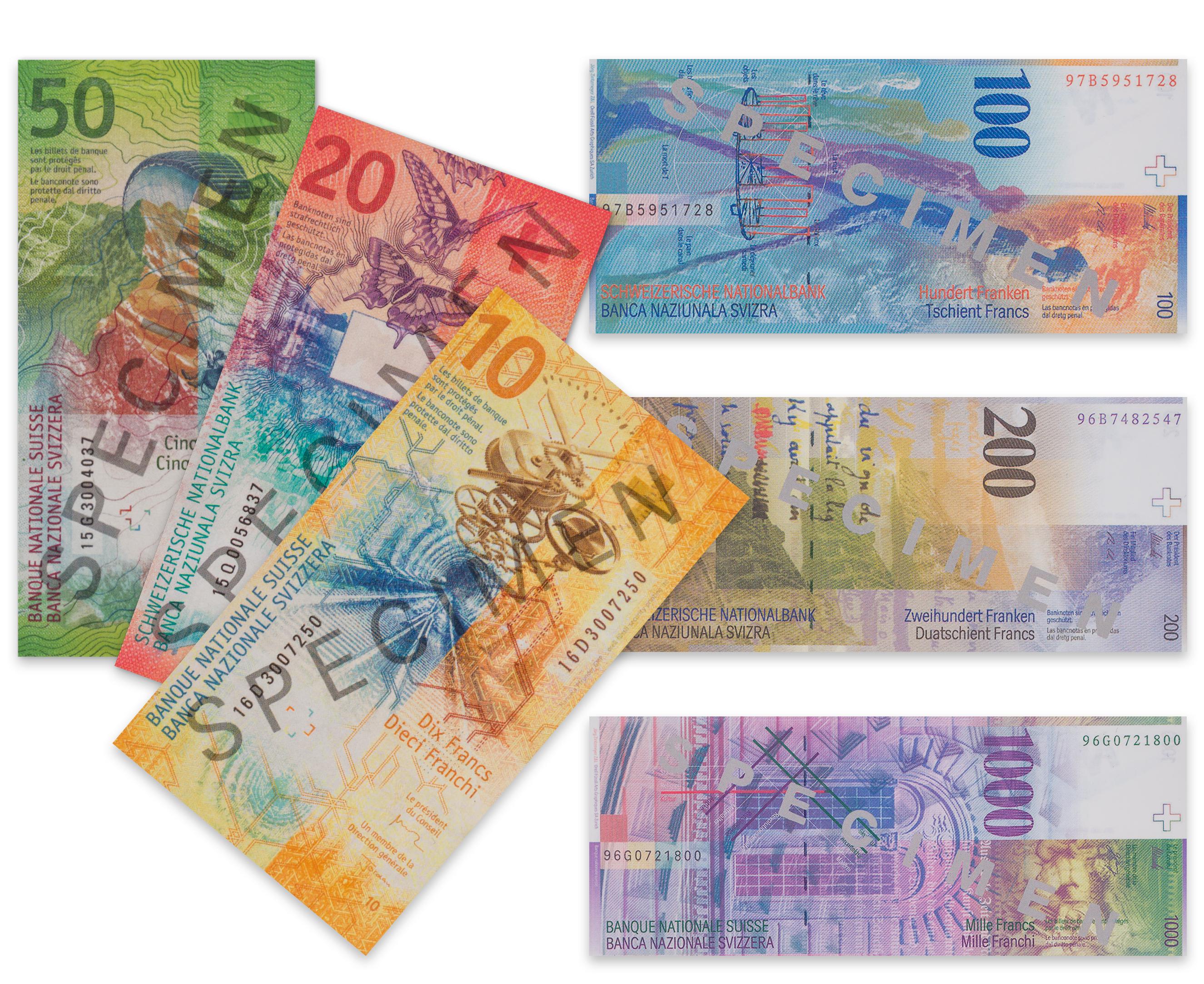 Betzold Rechengeld Schweizer Franken Banknoten