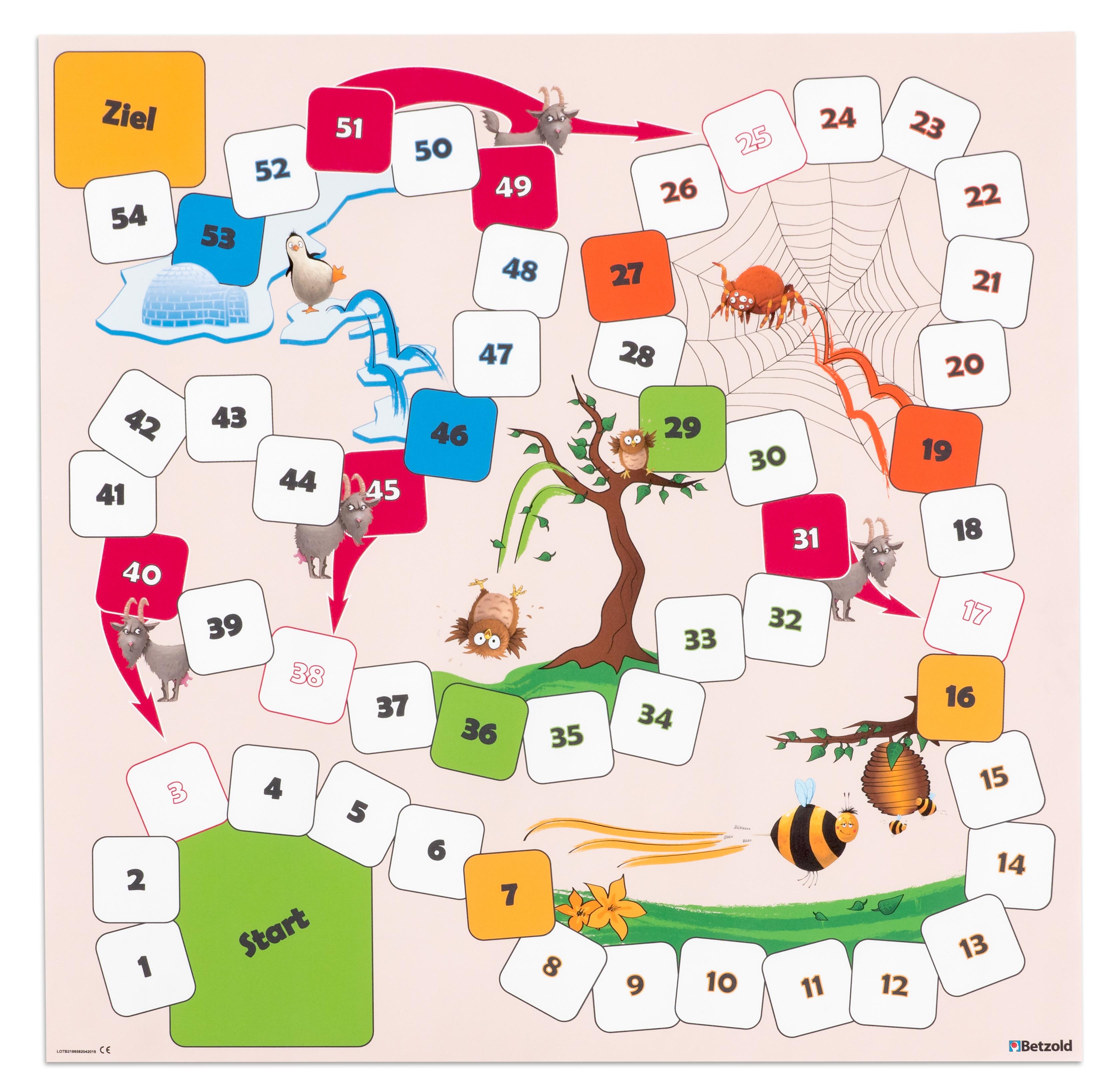 Betzold XL-Leiterspiel, 75 x 75 cm, Ausführung: Spielplane