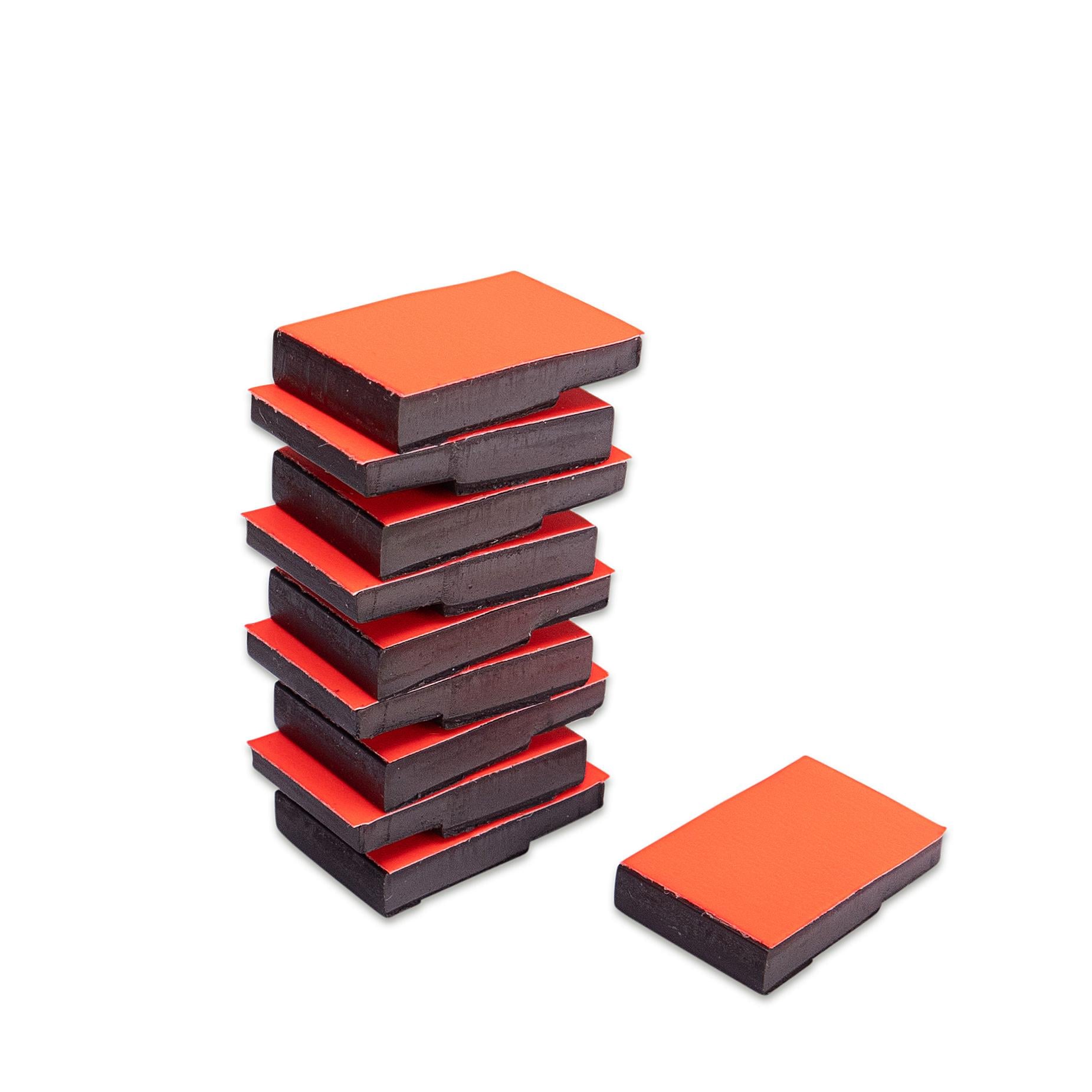 Betzold Lehrermagnete, 10 Stück, Farbe: signalrot, Größe: 10 x 15 mm