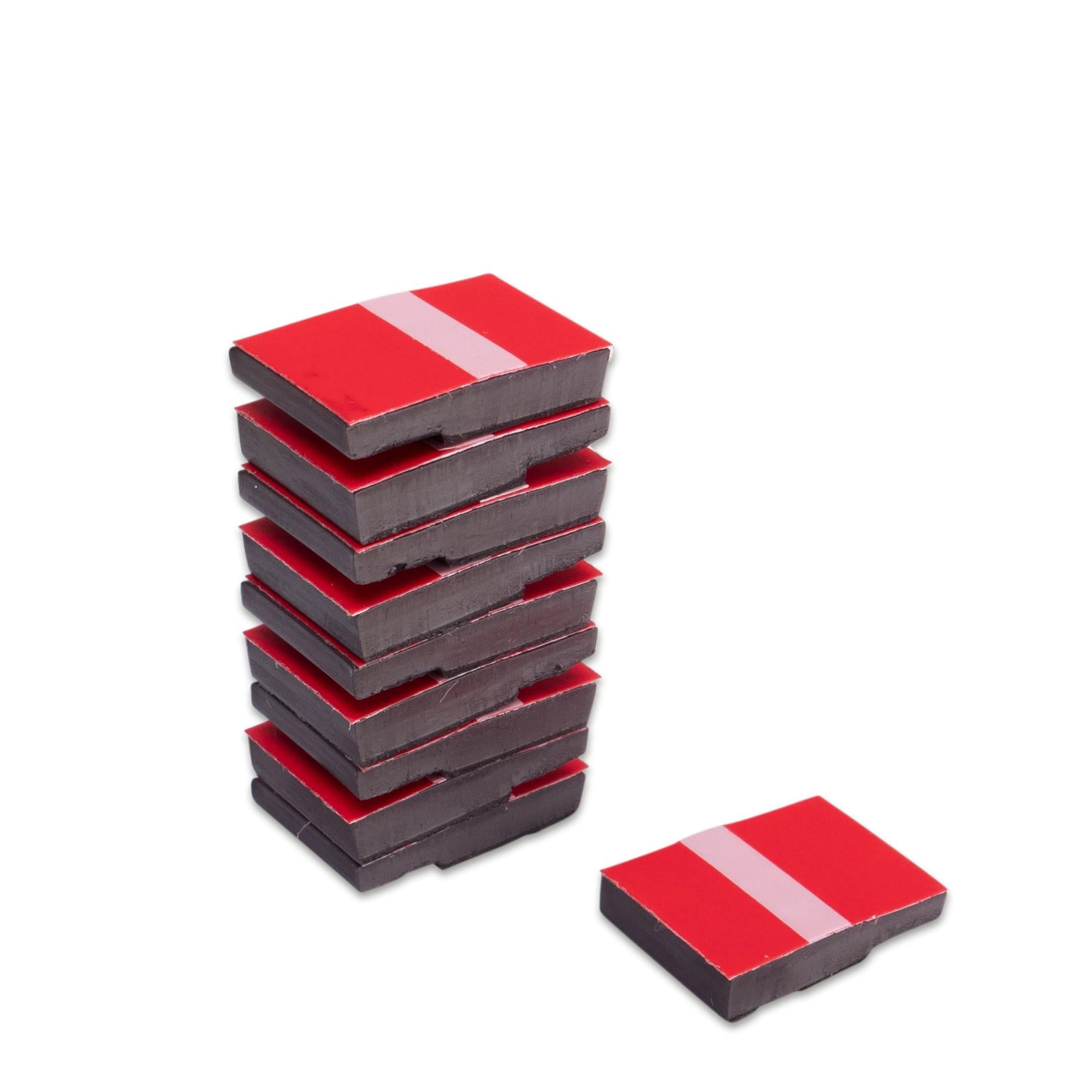 Betzold Lehrermagnete, 10 Stück, Farbe: rot gestreift, Größe: 10 x 15 mm