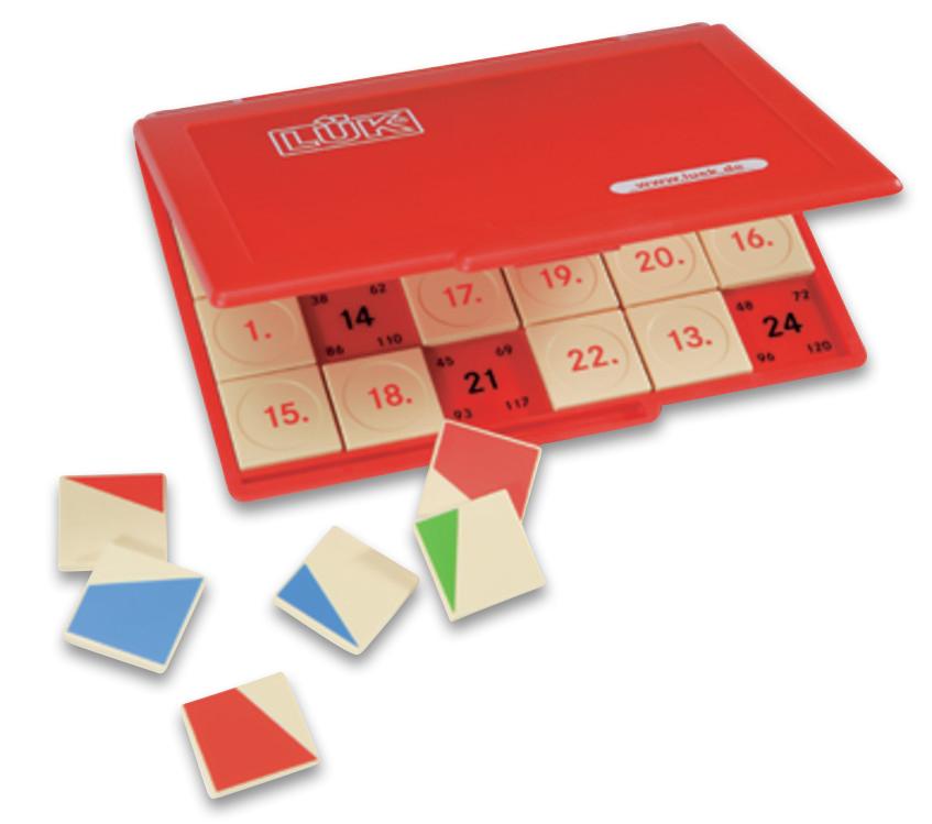 LÜK Kontrollgerät mit 24 Frageplättchen, Ausführung: klein