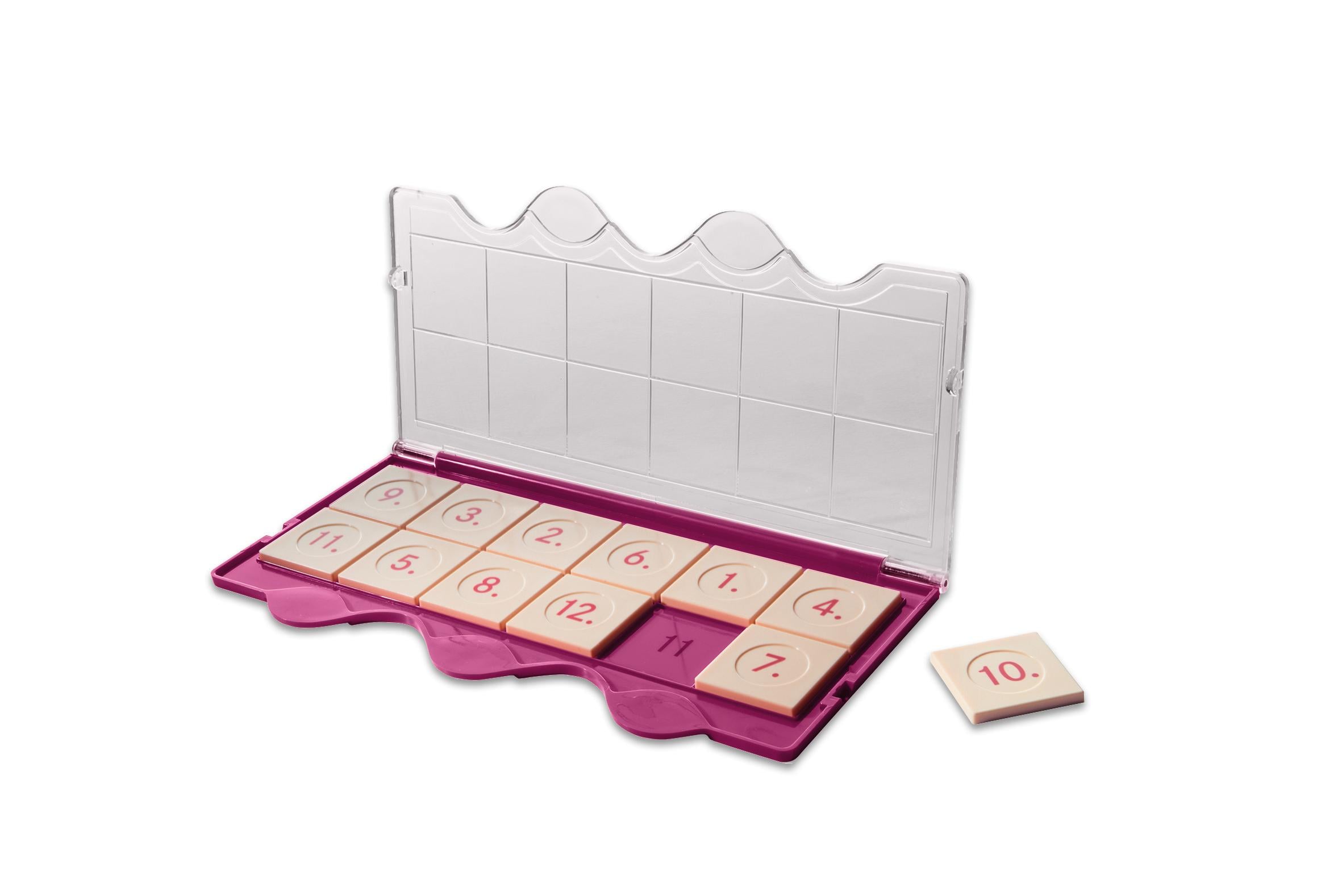 miniLÜK Kontrollgerät, mit 12 Frageplättchen, Farbe: pink