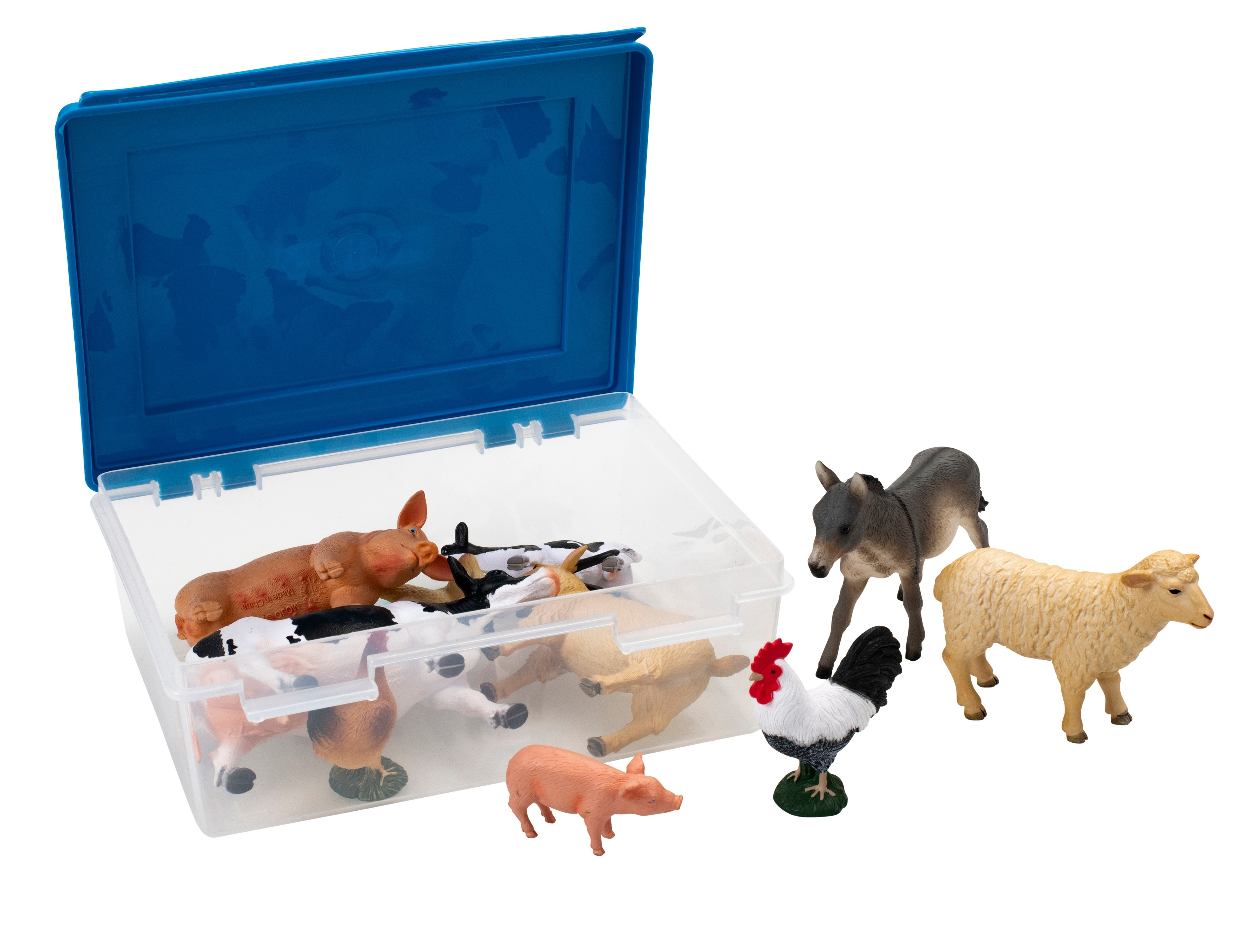 Betzold Bauernhoftiere, 10-tlg., Box zur Aufbewahrung: Ja