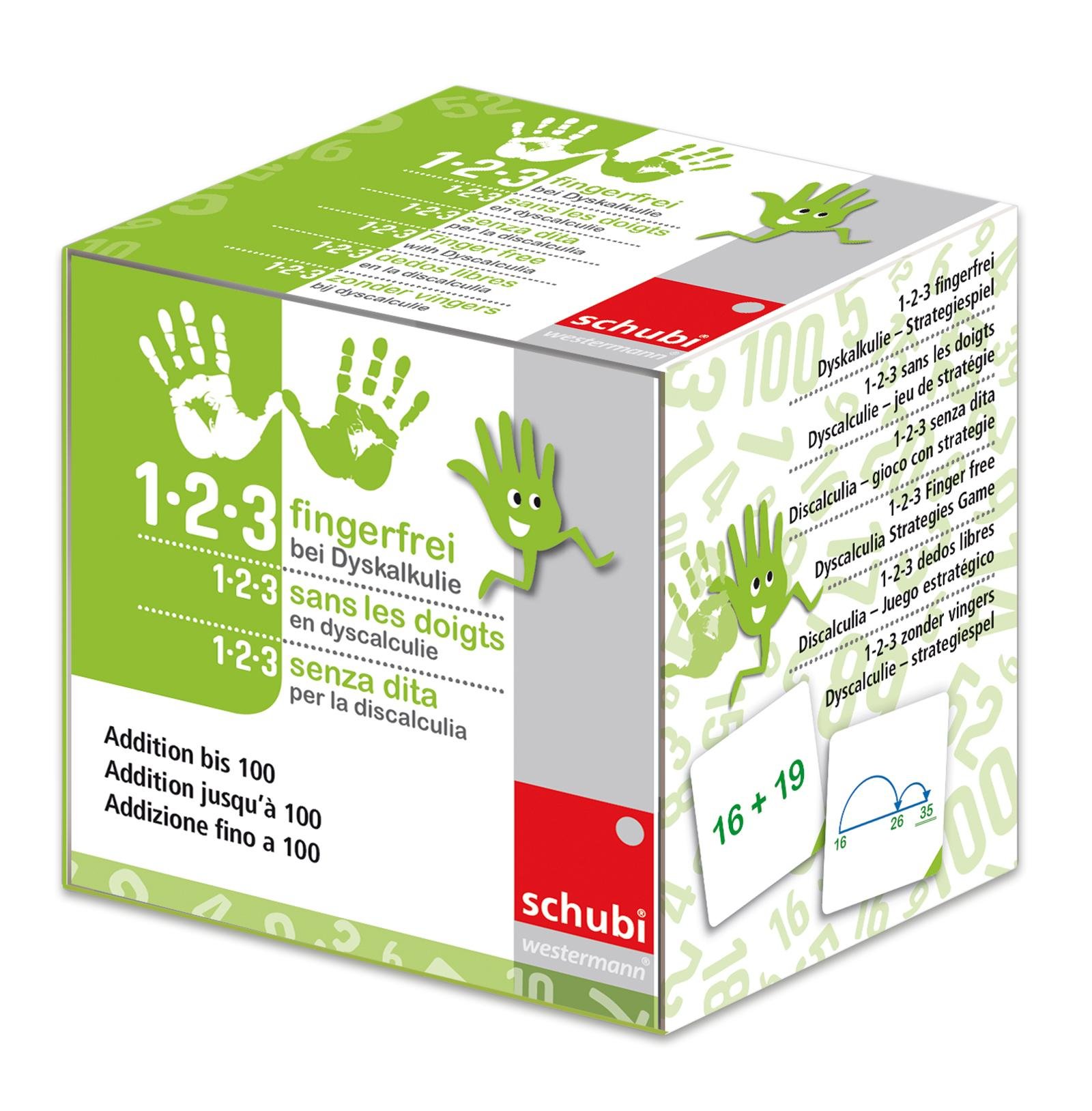 Schubi 1-2-3 fingerfrei bei Dyskalkulie, Ausführung: Addition bis 100