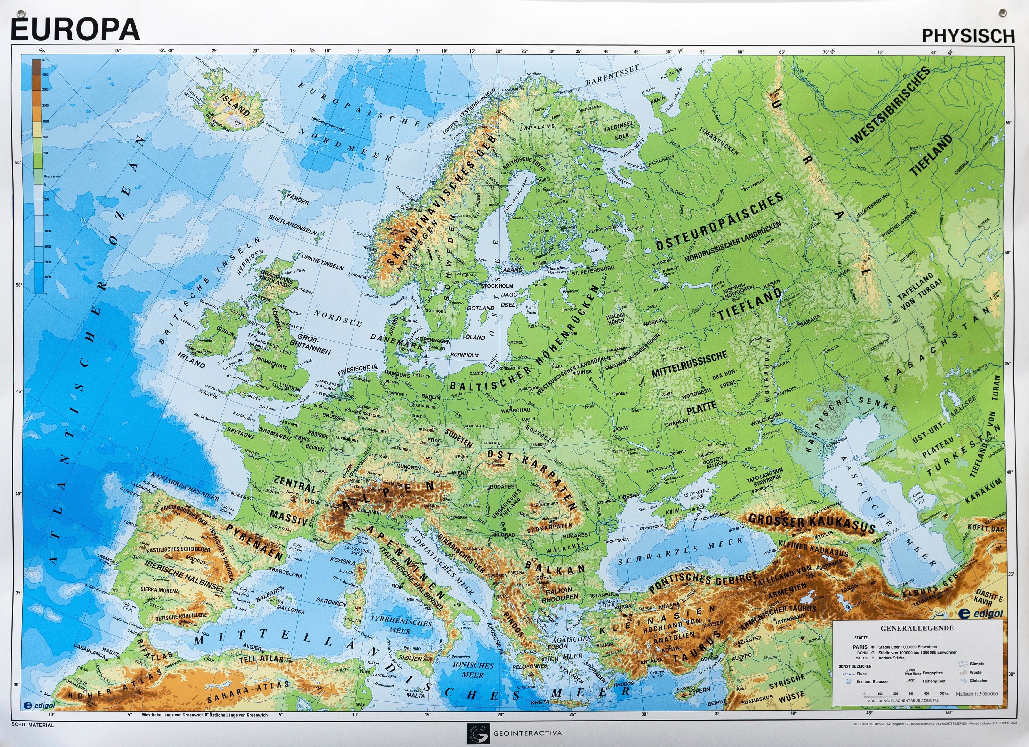 Betzold Landkarte: Europa