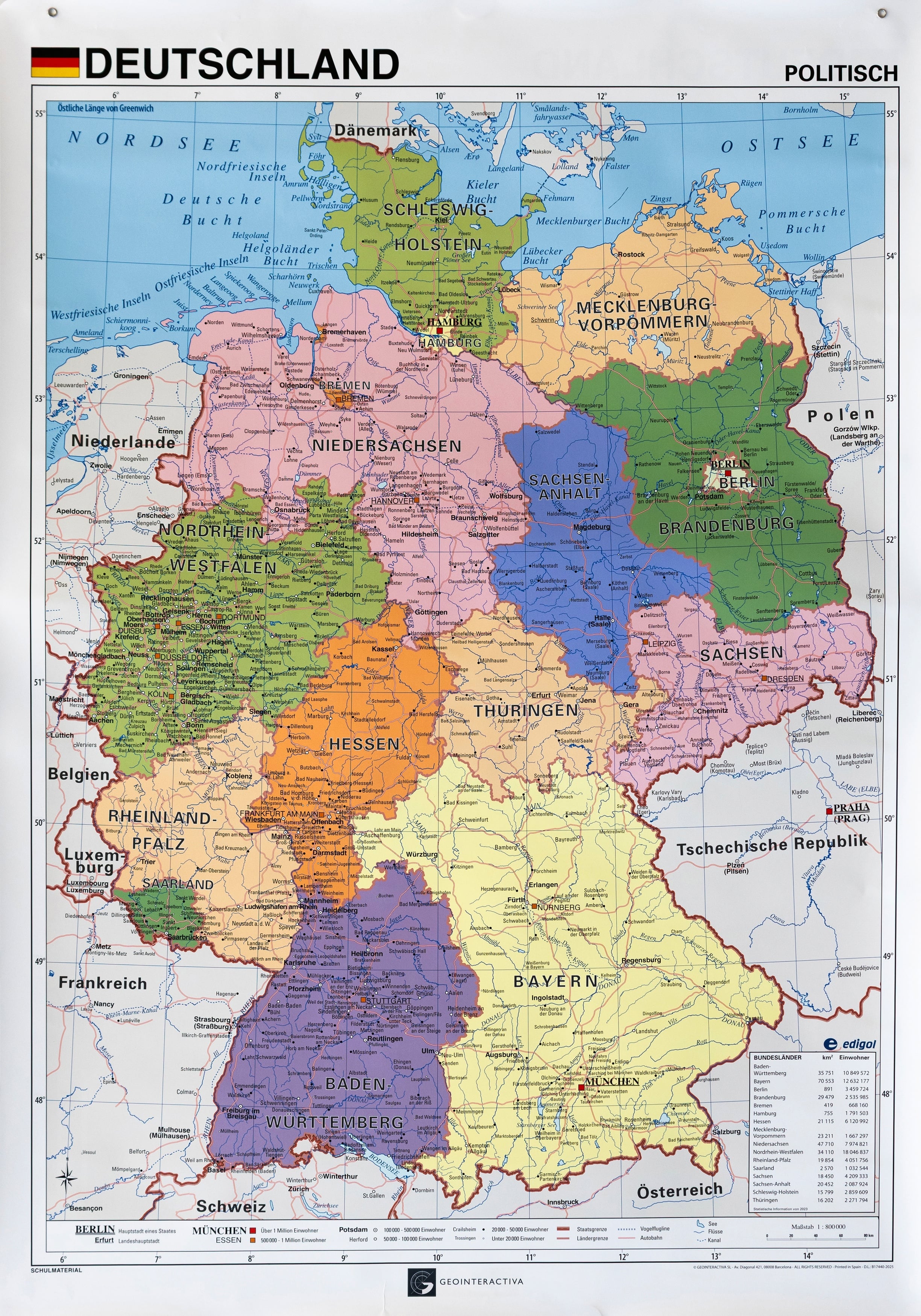 Betzold Landkarte: Deutschland