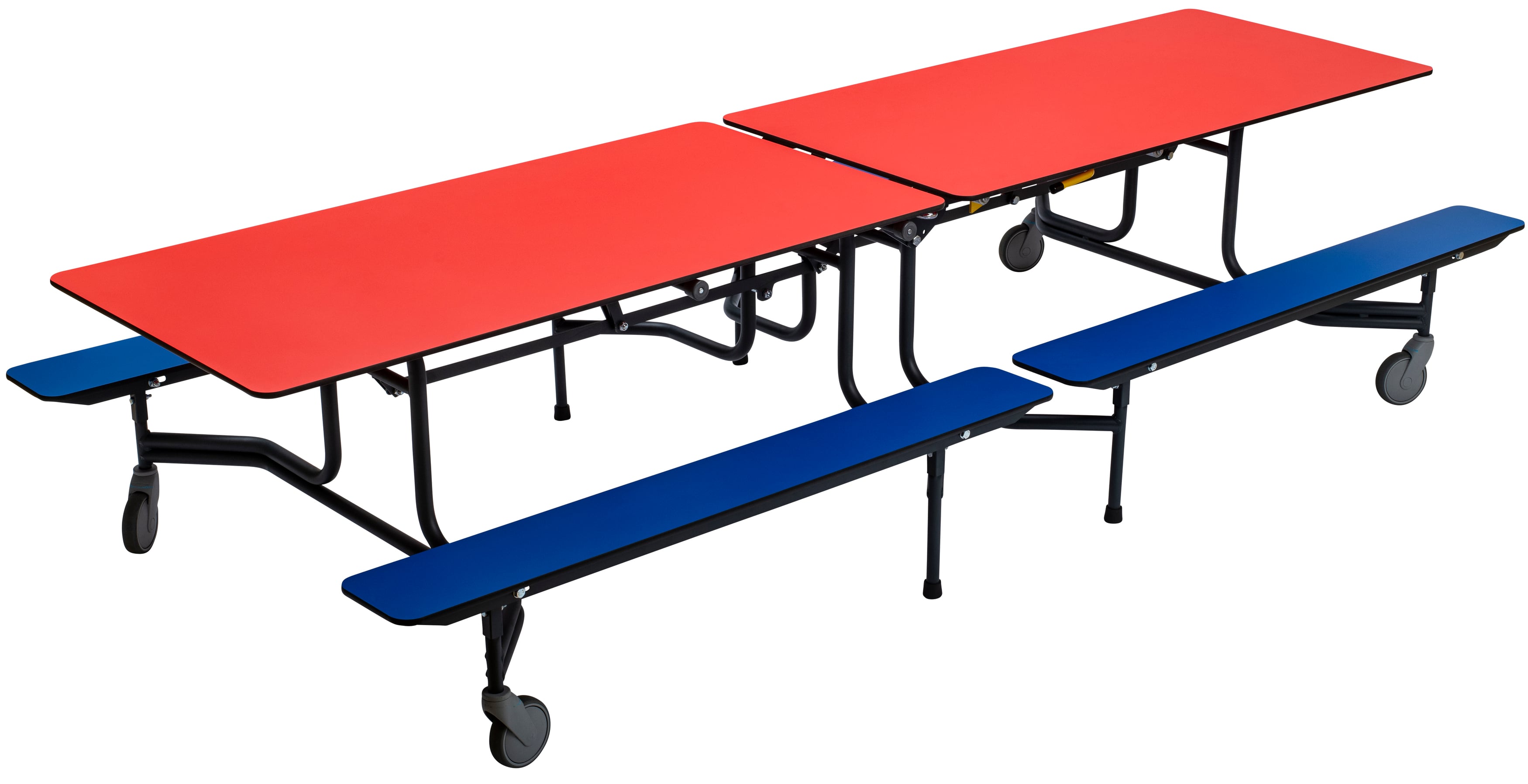 SICO® Outdoor-Tisch-Bank-Kombination, klappbar, Sitzhöhe: 45 cm, Bankfarbe: hellgrau, Tischfarbe: Grau gesprenkelt