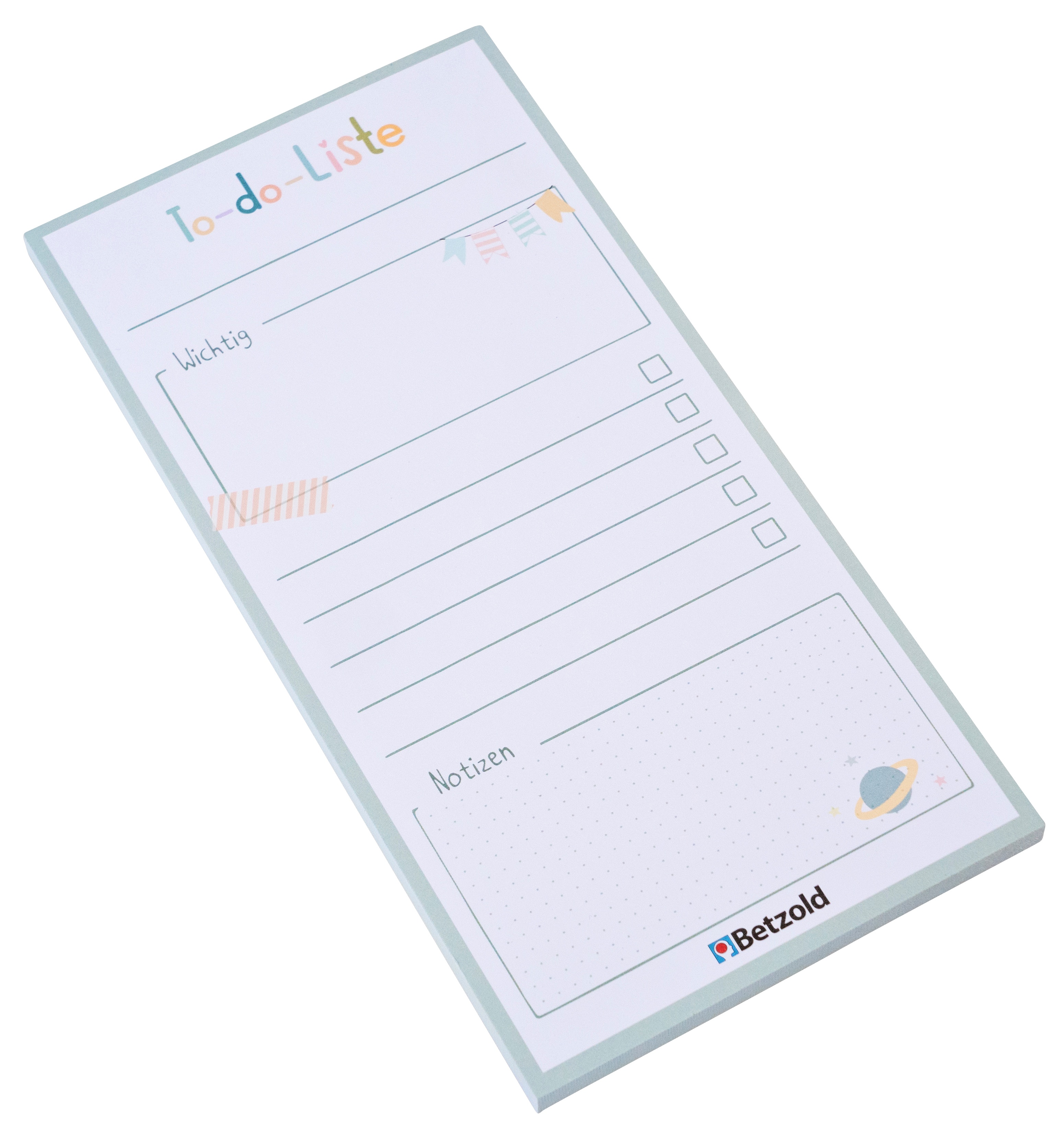 Betzold „To-do-Liste“-Abreißblock, 60 Seiten, Farbe: grau