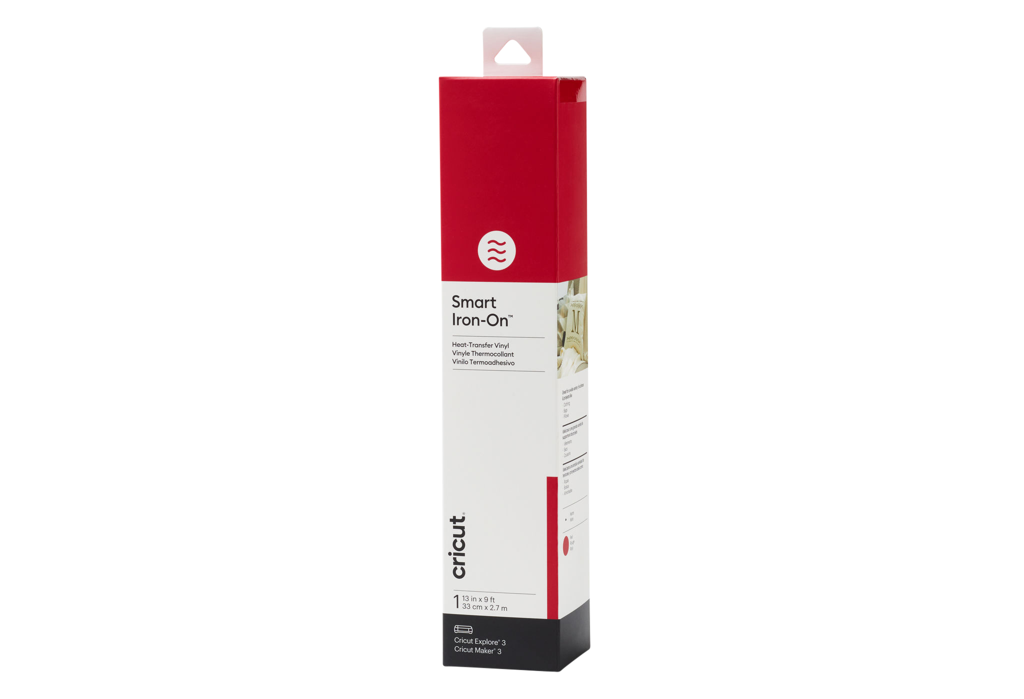 Cricut Smart Iron-on, 33 x 273 cm, Farbe: rot