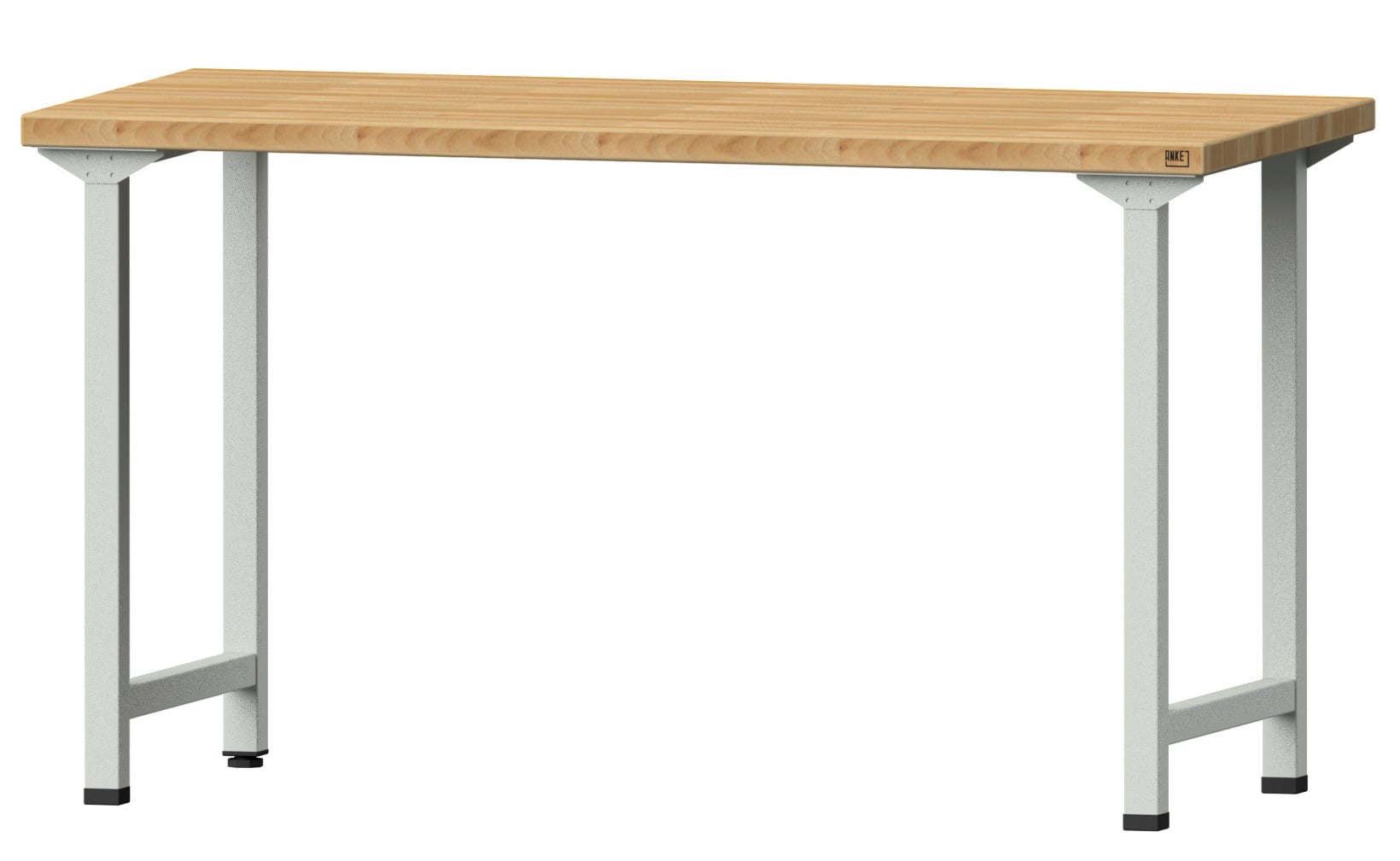 ANKE Werkbank, Stahlfarbe: lichtgrau RAL 7035, Breite: 150 cm, Tiefe: 80 cm