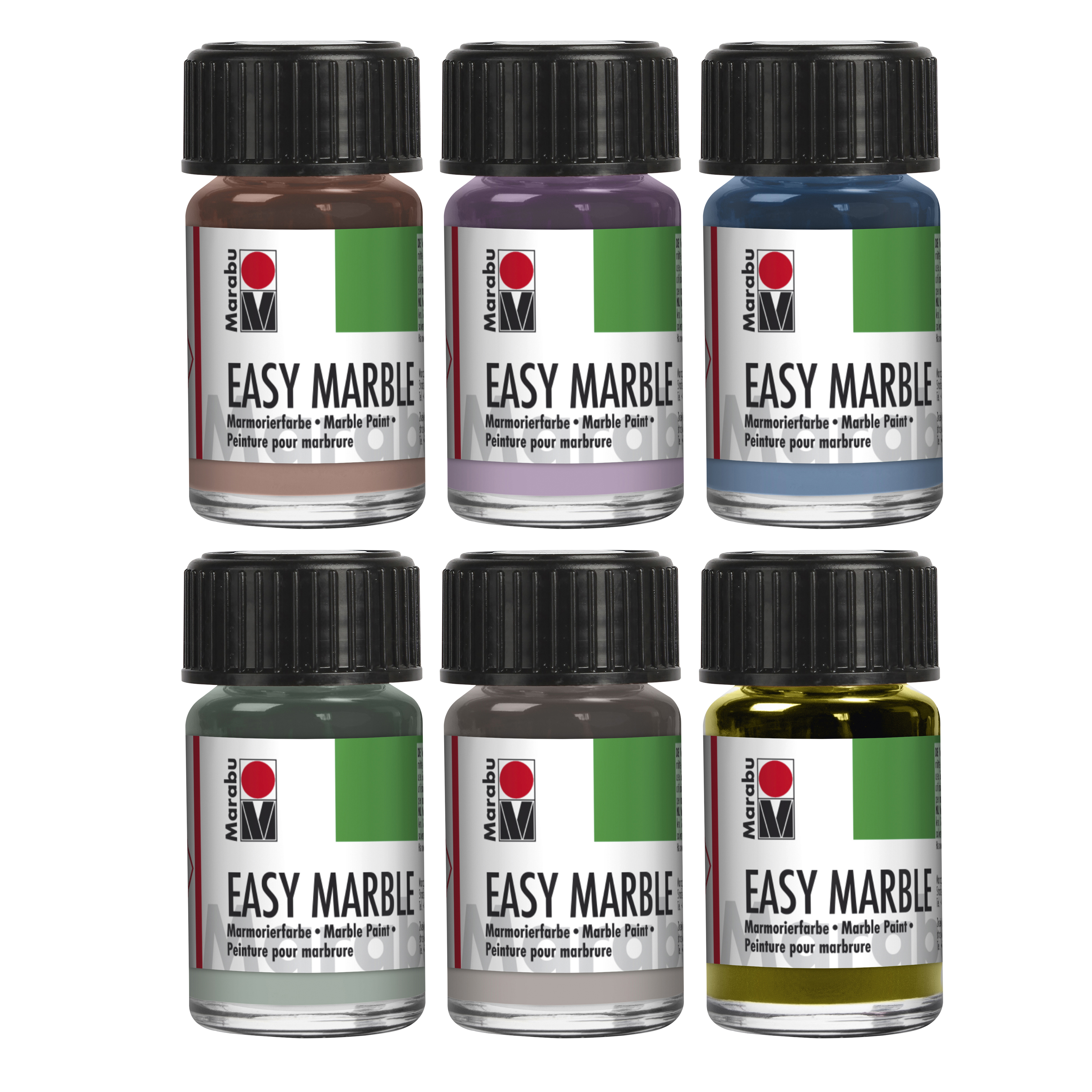 Marabu easy marble Marmorierfarben, Farbe: pastell