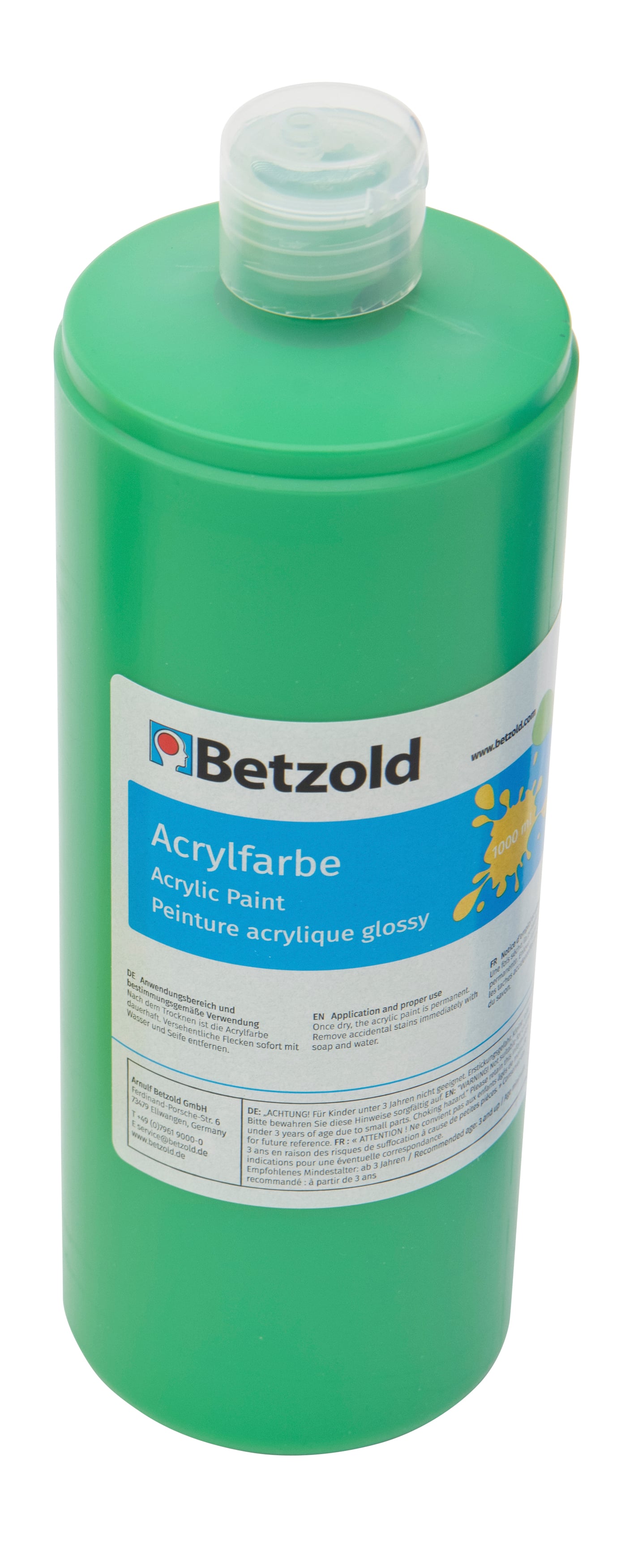 Betzold Acrylfarbe, 1 l, Farbe: grün