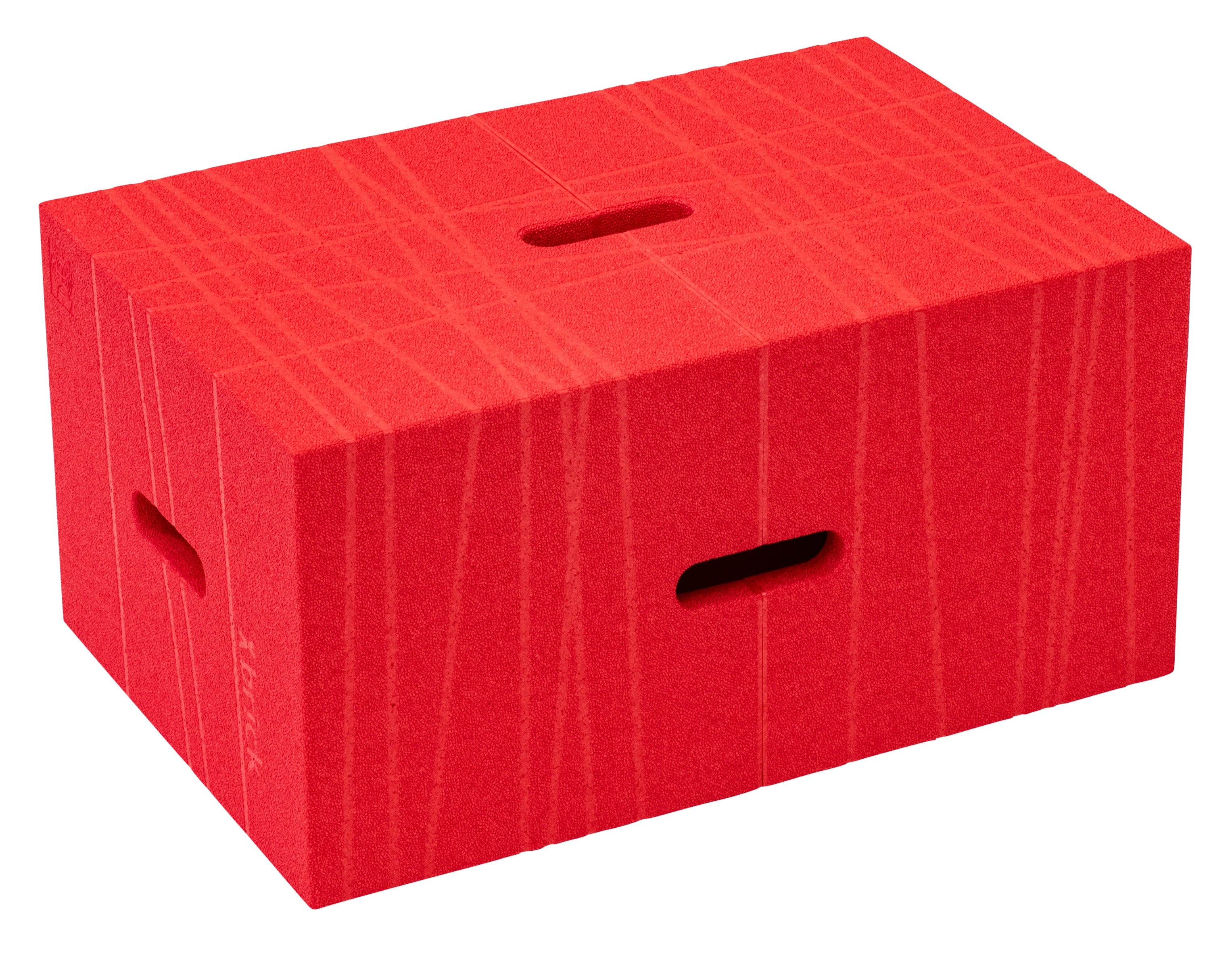 Xbrick® Multifunktionshocker-Baustein, Farbe: rot