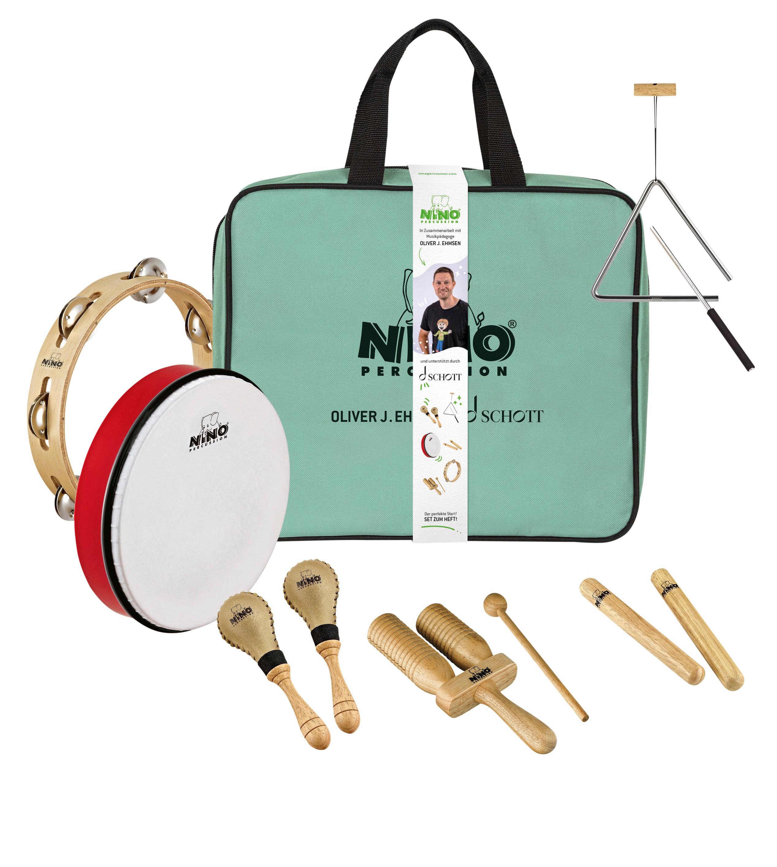 Nino Schul-Percussion-Set, Instrumenten-Set, ohne Buch