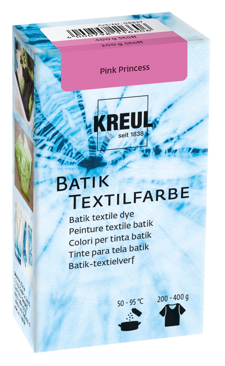 Kreul Batik-Textilfarbe, Stoffmalfarbe, Farbe: pink