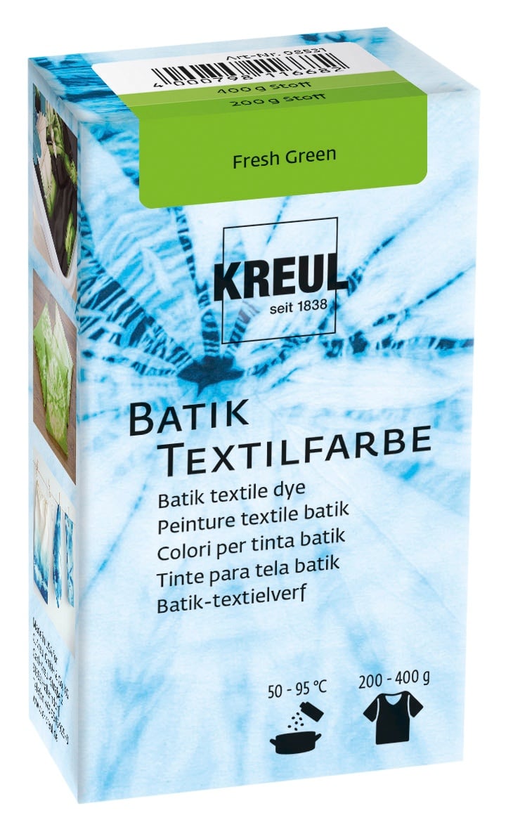 Kreul Batik-Textilfarbe, Stoffmalfarbe, Farbe: grün