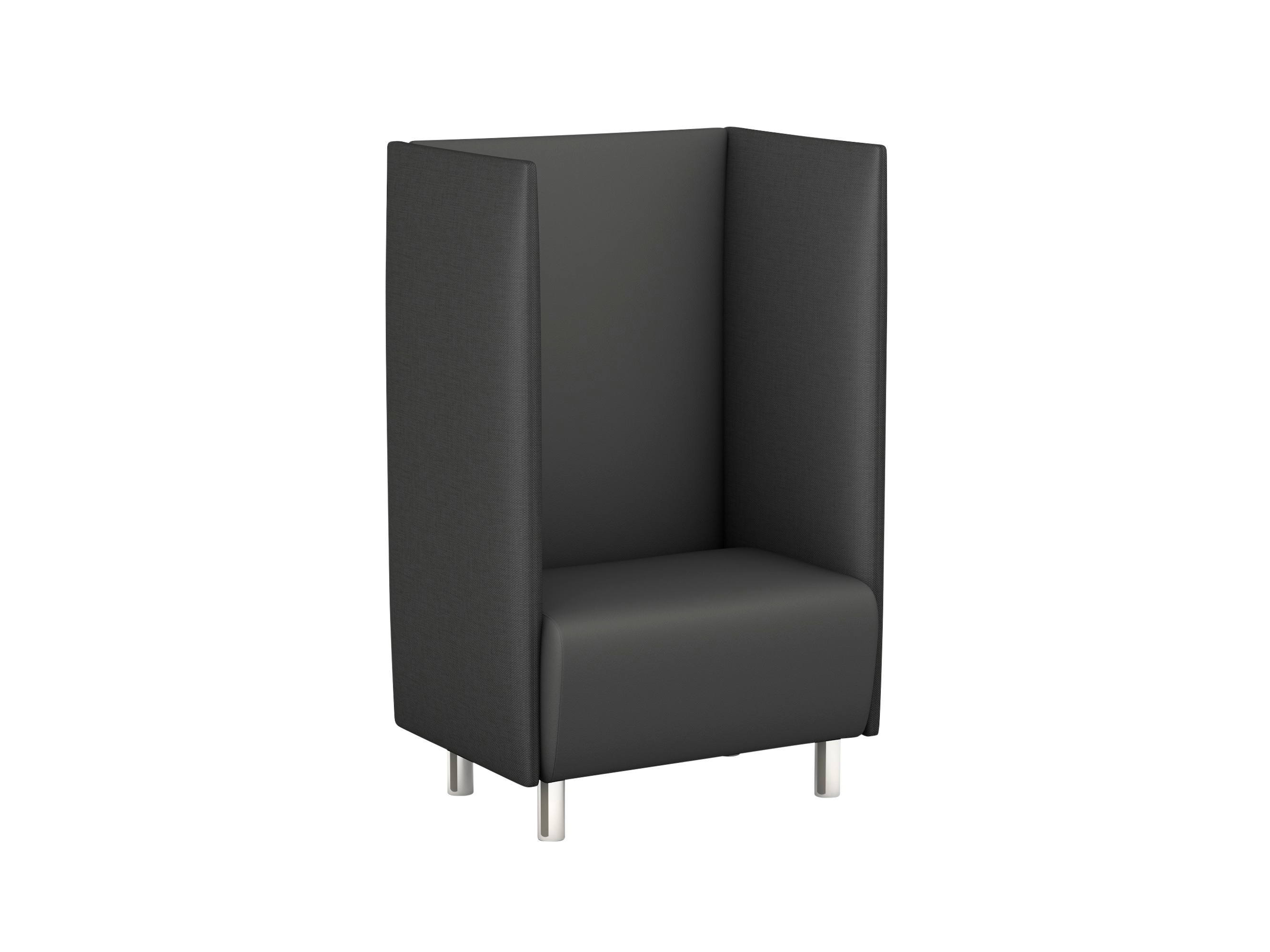 Betzold Schallschutzsessel SilentSeat, Schallschutz & Sessel, Farbe Seitenteile: Newlife Eco: Dunkelgrau