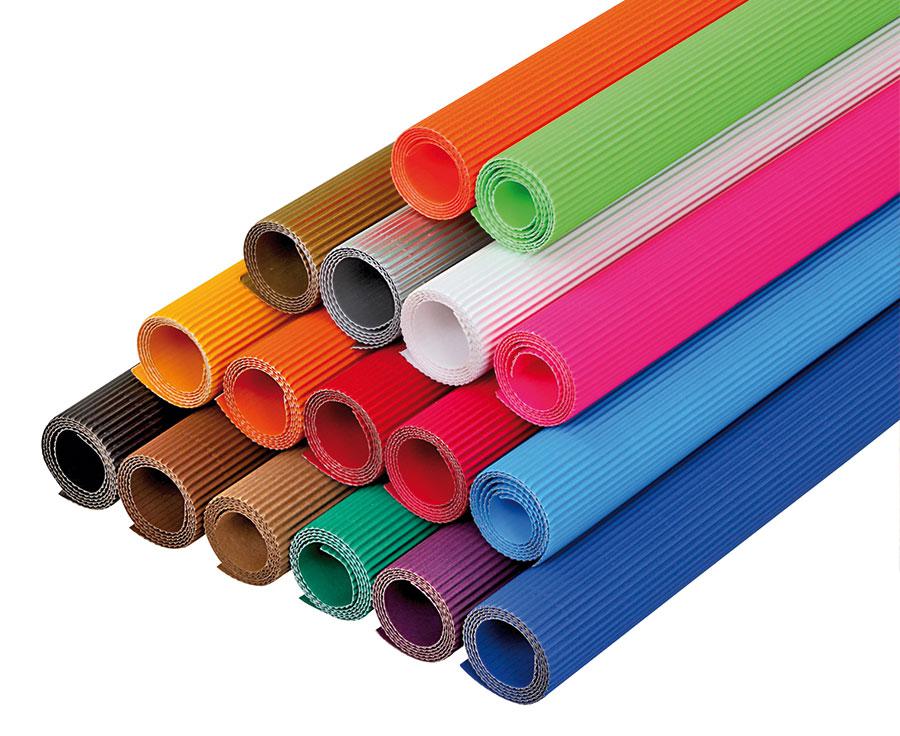 folia Bastelwellpappe, 50 x 70 cm, 10 Bogen einer Farbe, Farbe: pazifik