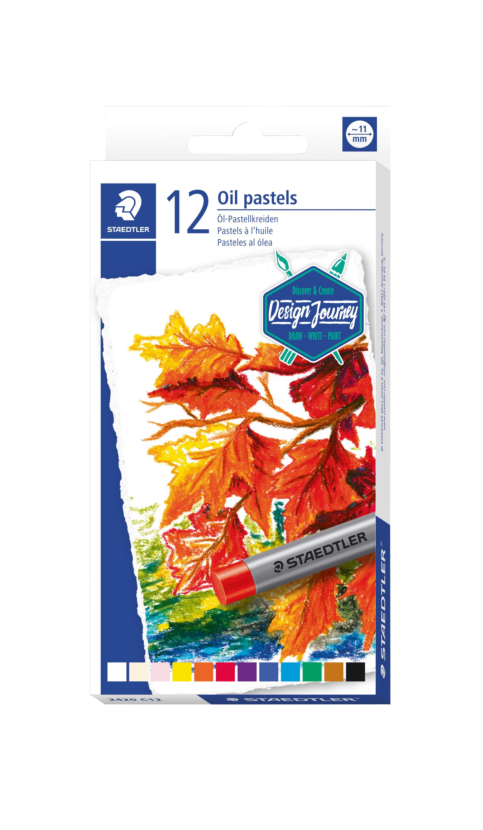 STAEDTLER Ölpastellkreide, Farbe: 12 Farben