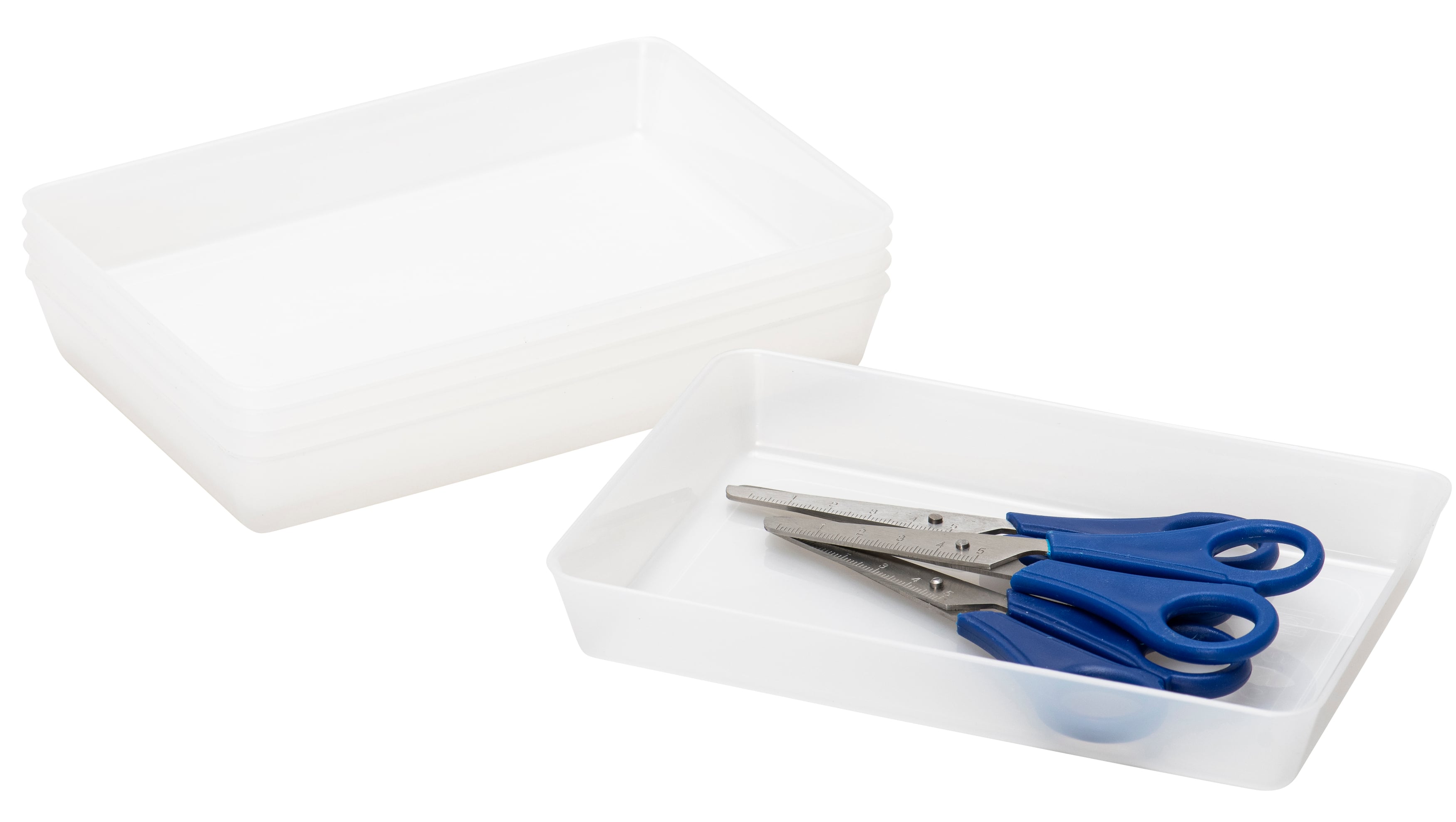 Betzold Materialschalen aus biobasiertem treeNside-Material, 5 Stück, Farbe: transparent weiß, Größe: klein