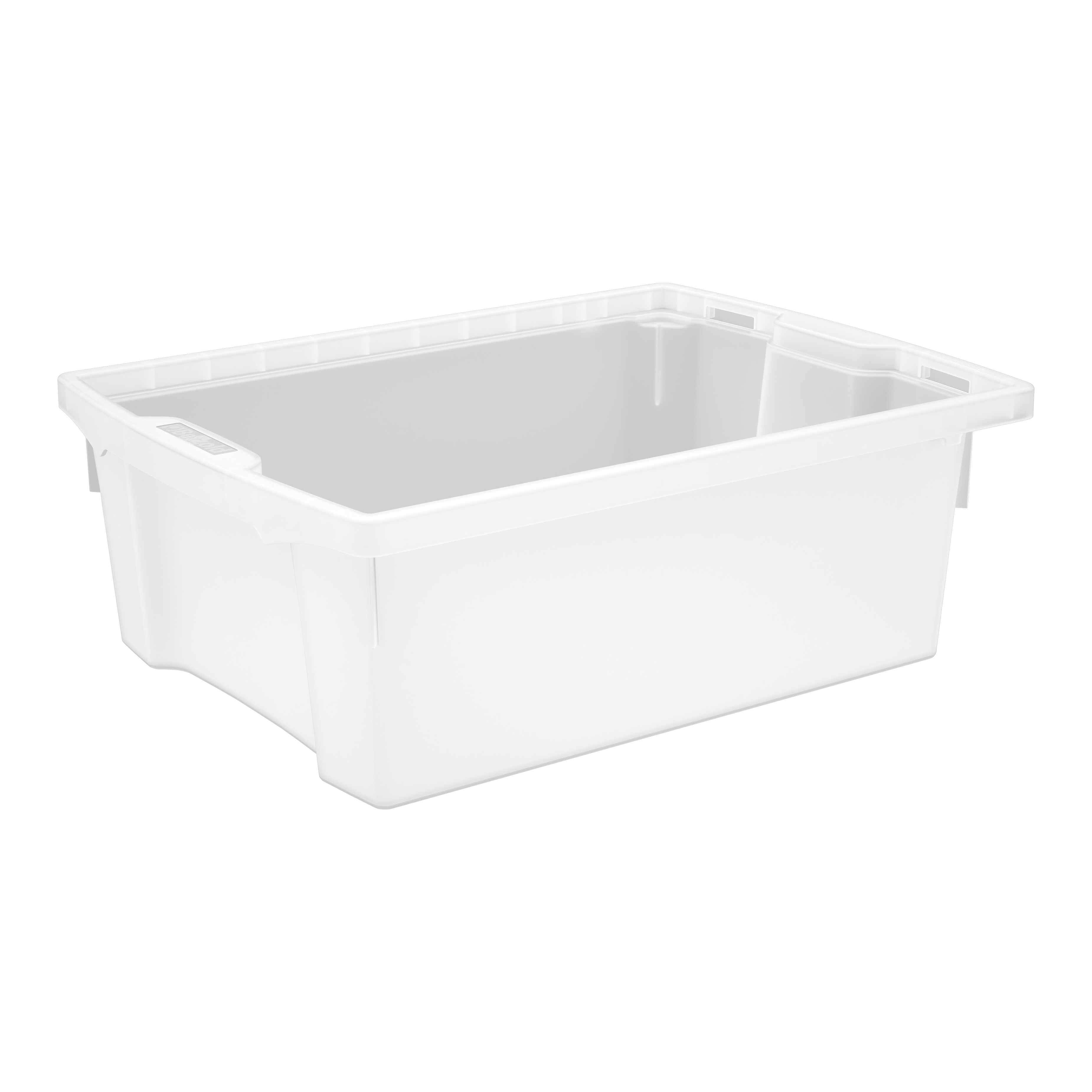 Betzold Box PRO aus biobasiertem treeNside-Material, M, Materialbox, Boxenfarbe: Weiß-Transparent