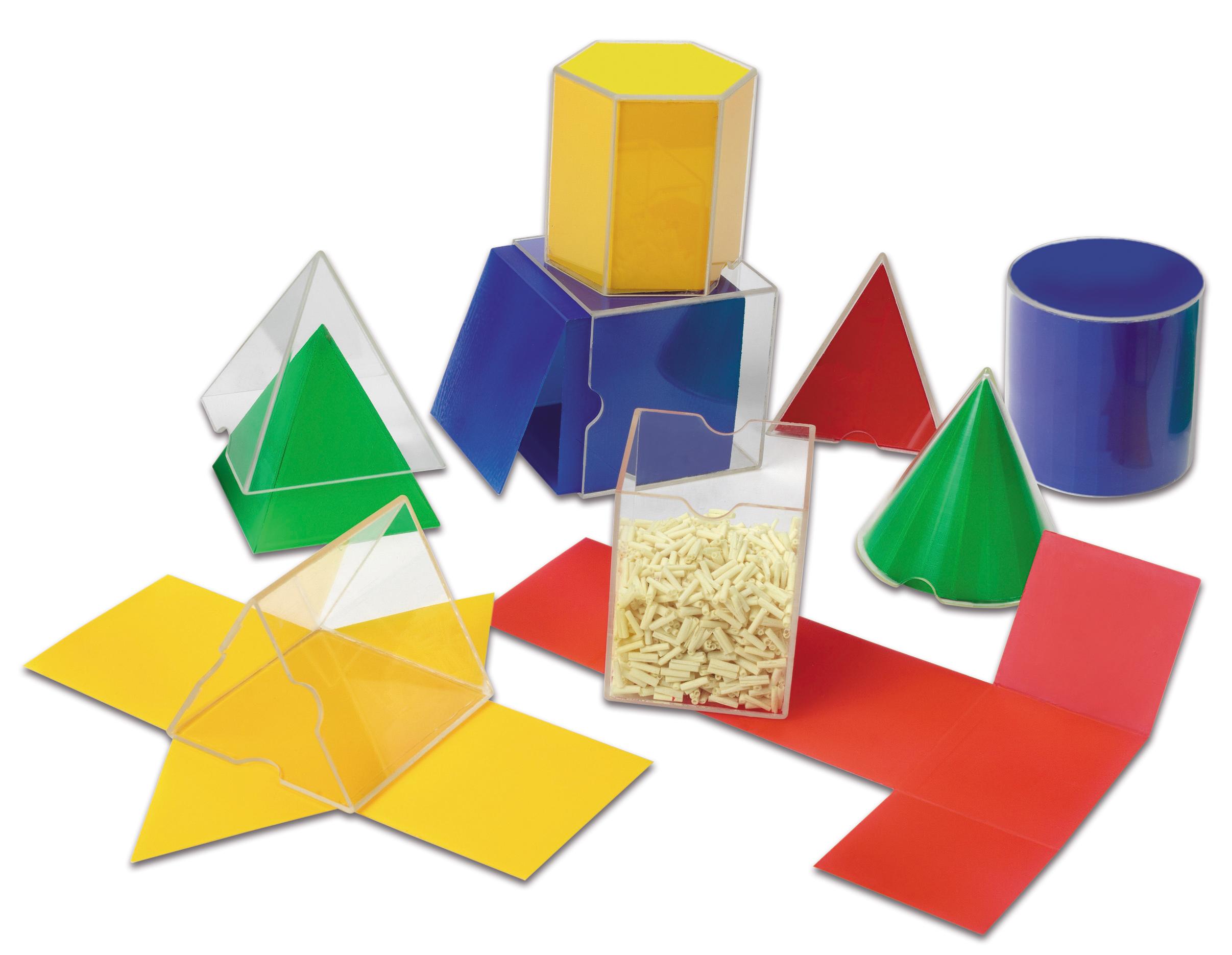 Learning Resources Geometrische Körper und Netze, 16-teilig