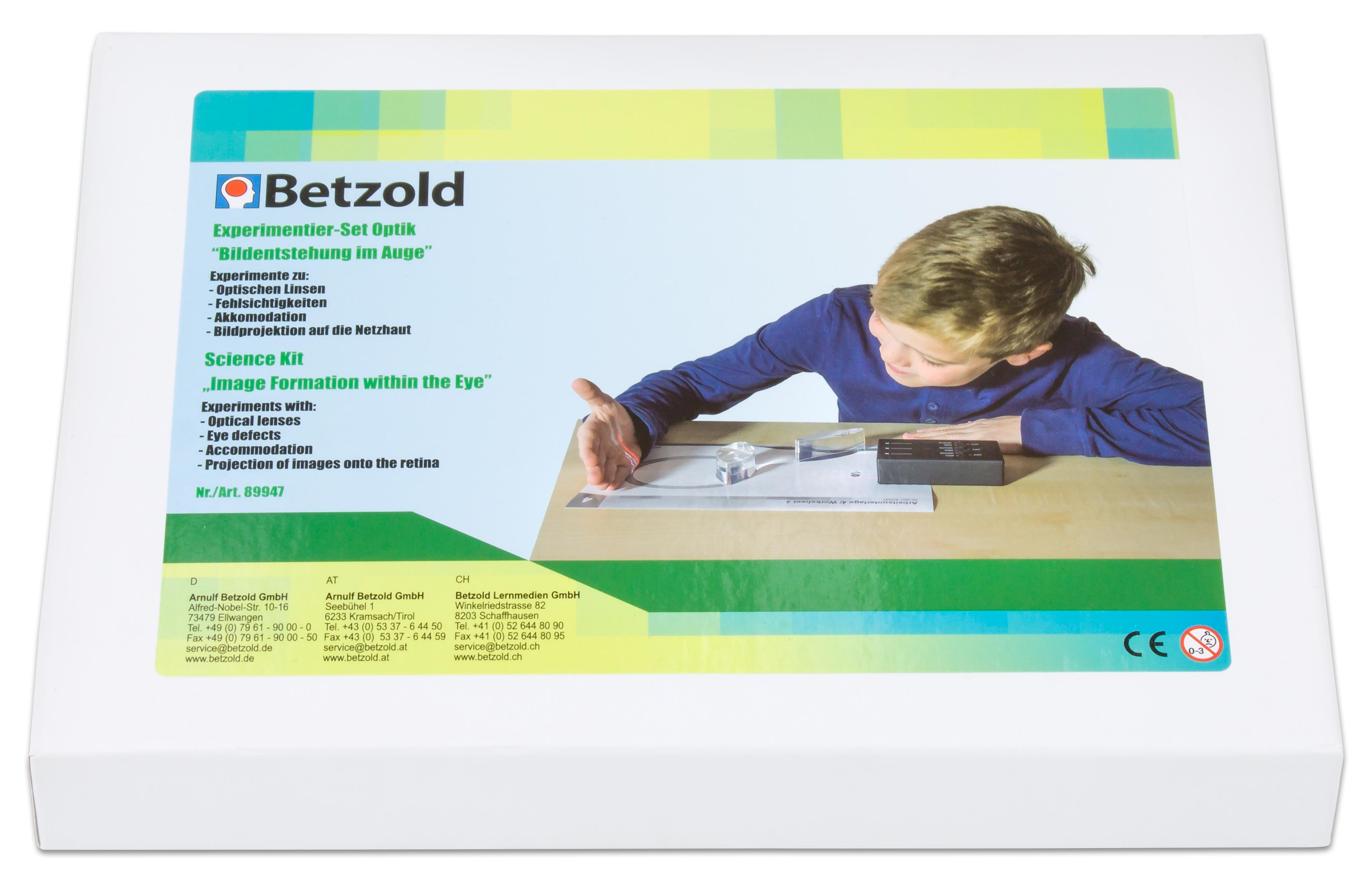 Betzold Experimentier-Set Optik „Bildentstehung im Auge“