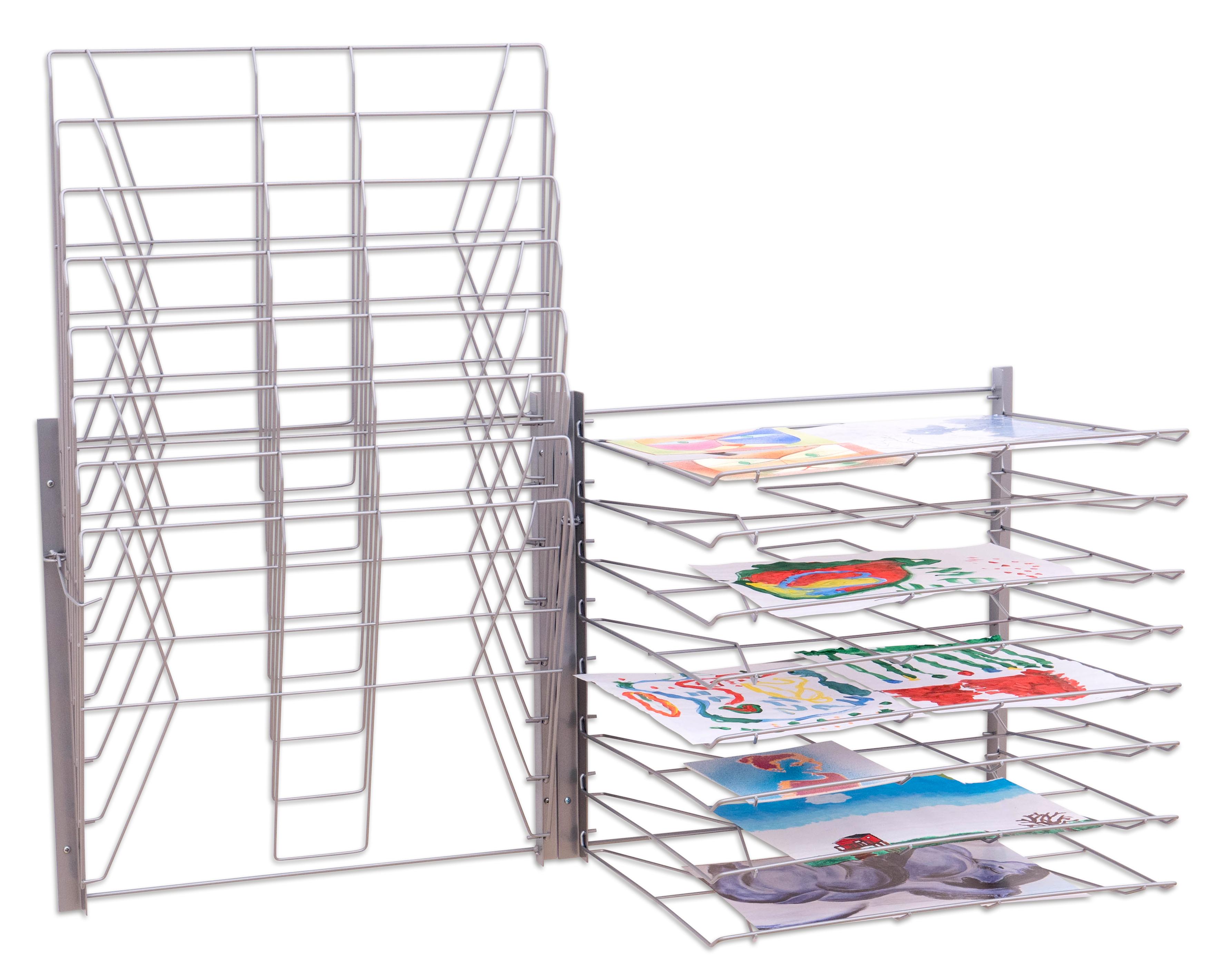 Betzold Trocknungsgestell zur Wandmontage, silber