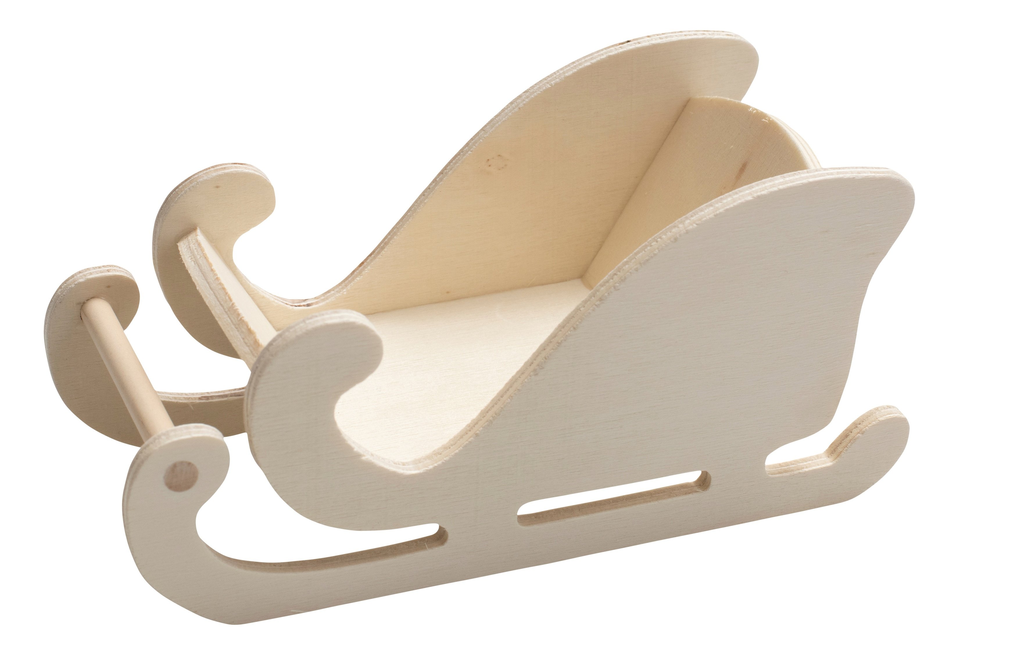 EDUPLAY Holzschlitten, blanko, Setgröße: 1 Stück