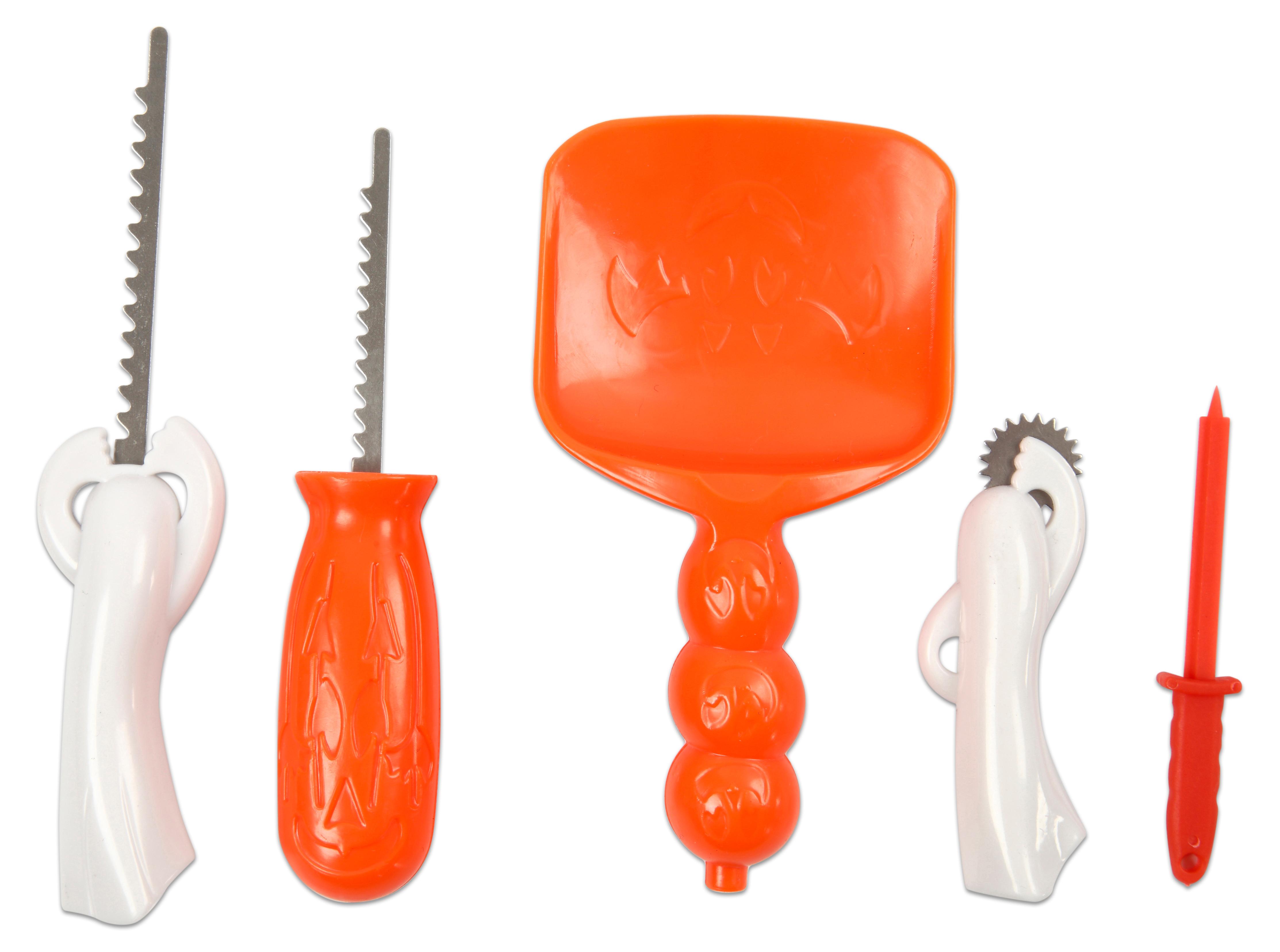 creativ company Kürbis-Schnitzset, 5-teilig