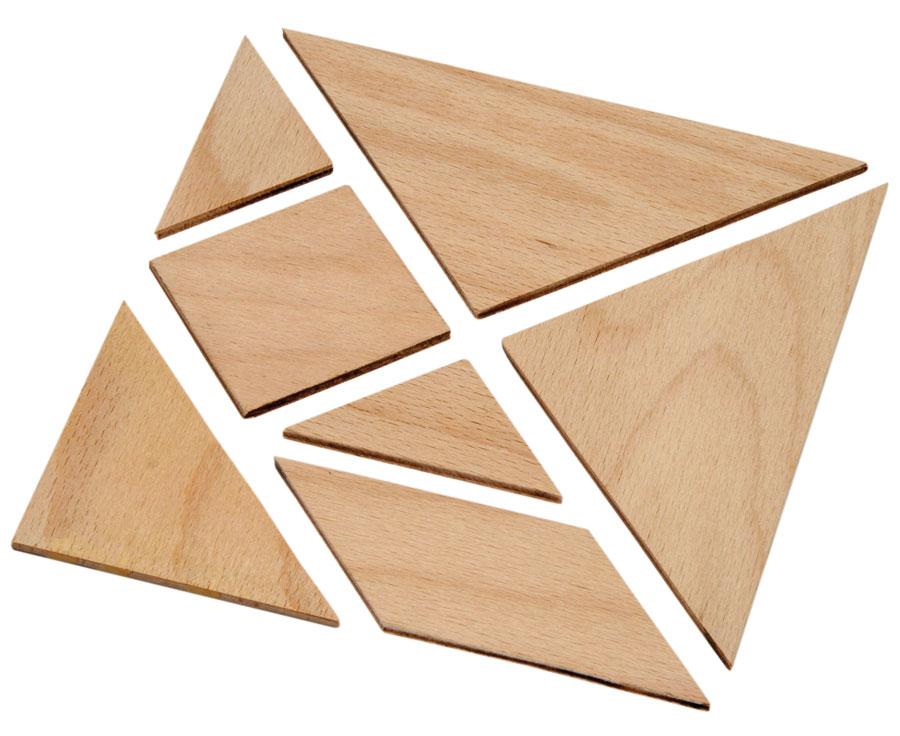 SOL-EXPERT Tangram zum selber Aussägen, Setgröße: 1 Stück