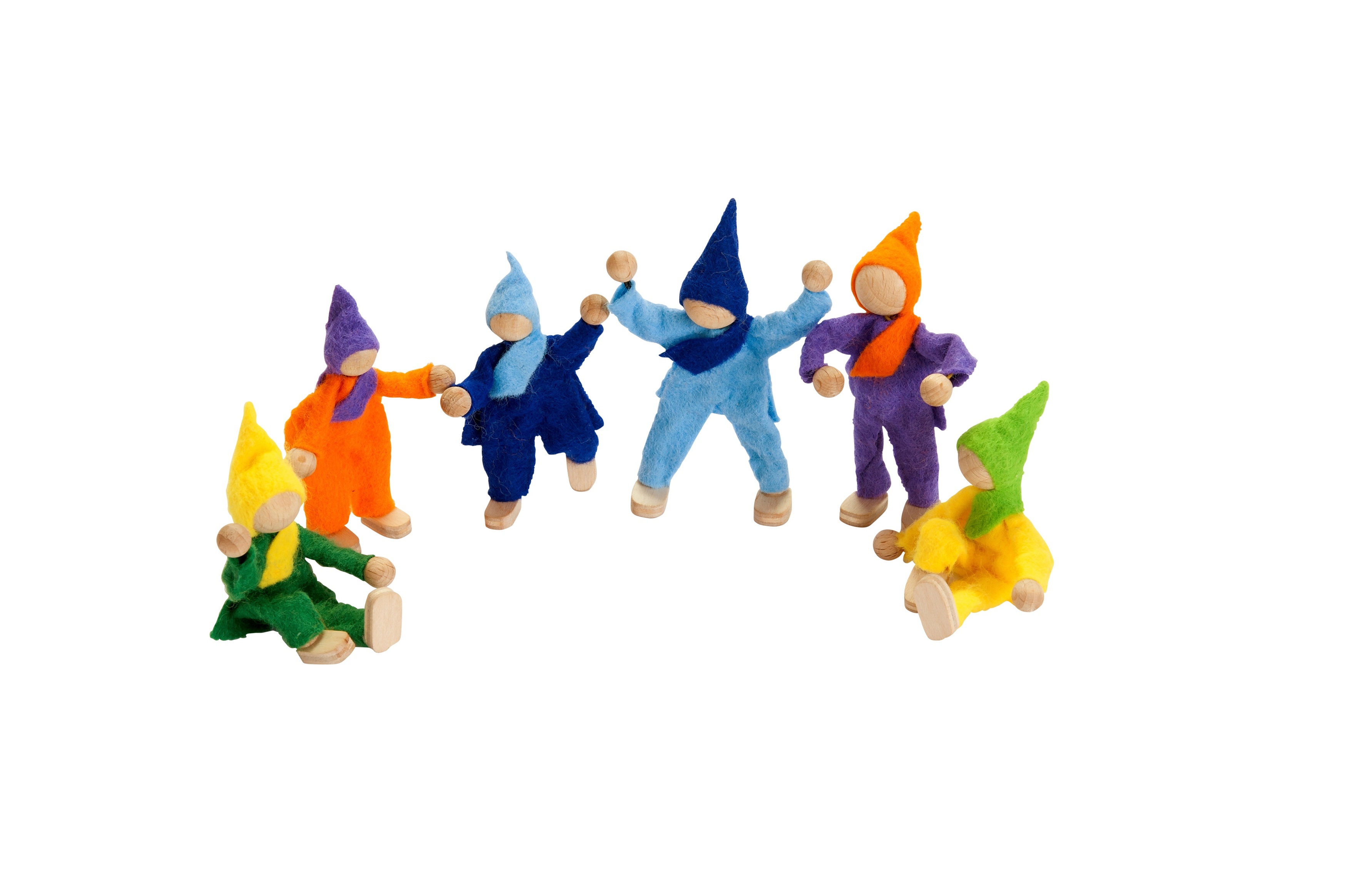 Magic Wood Filzpuppen, 6er-Set