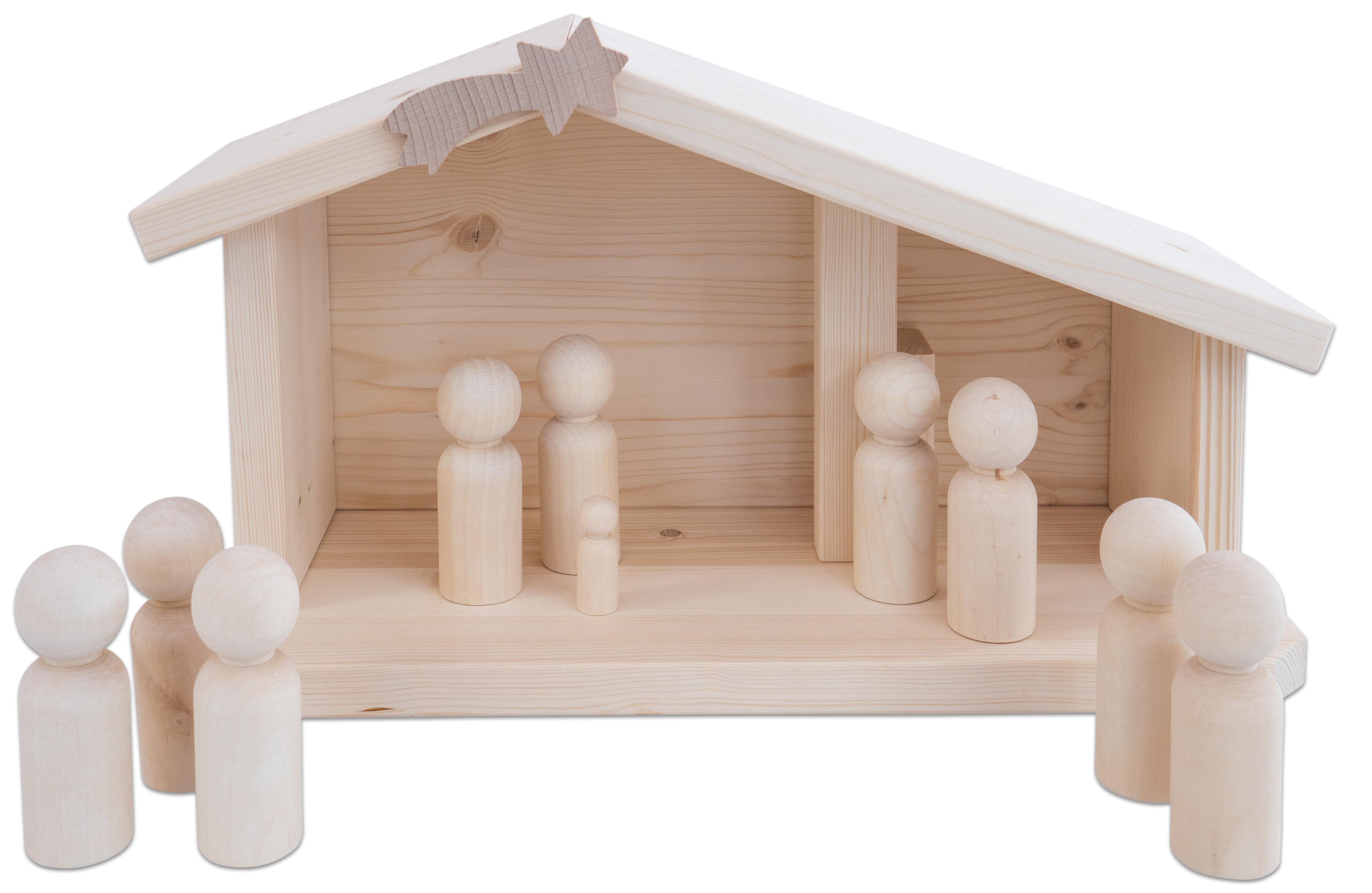Daggis SET: Weihnachtskrippe inkl. Figuren