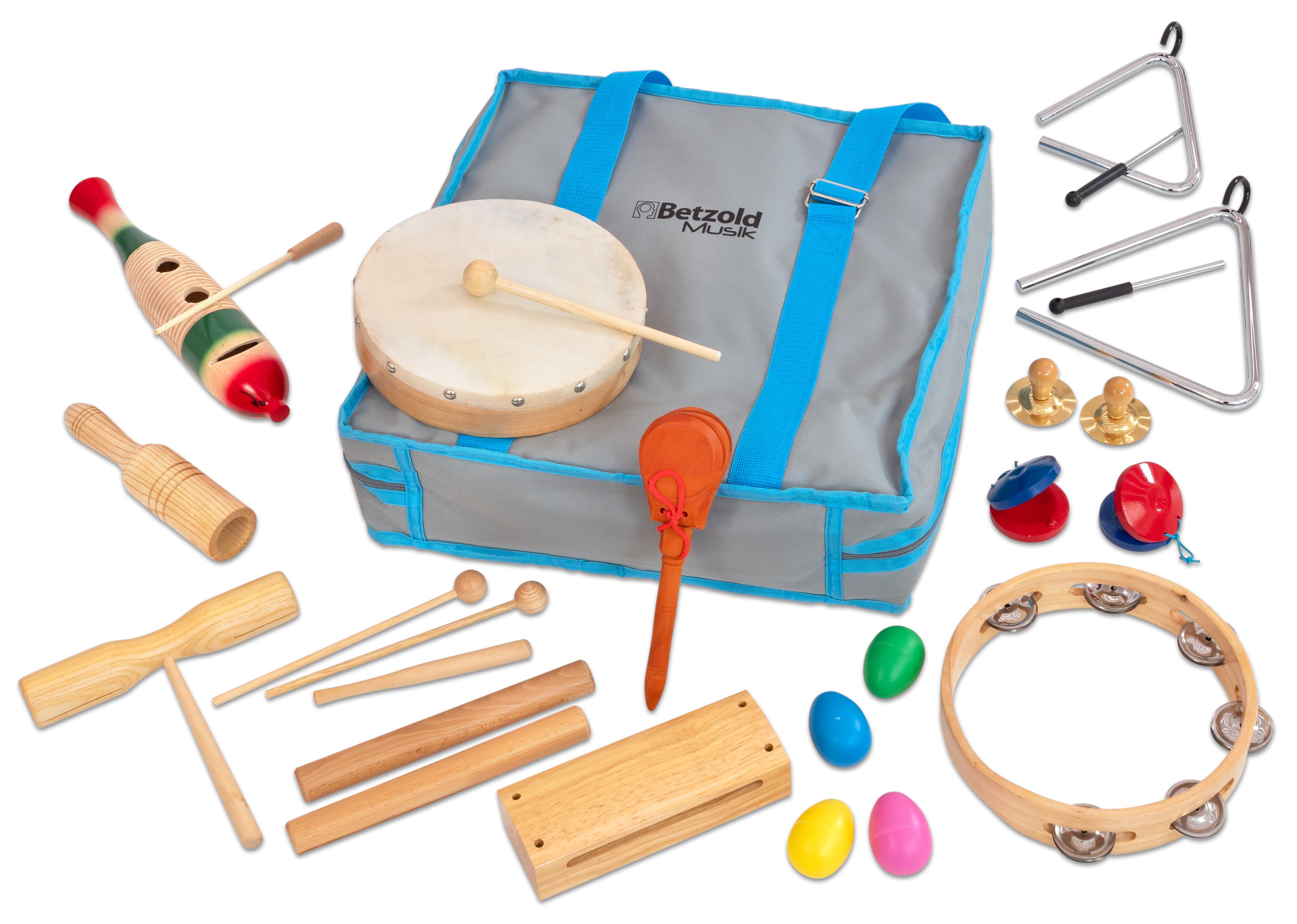 Betzold Rhythmik-Tasche mit 19 Instrumenten