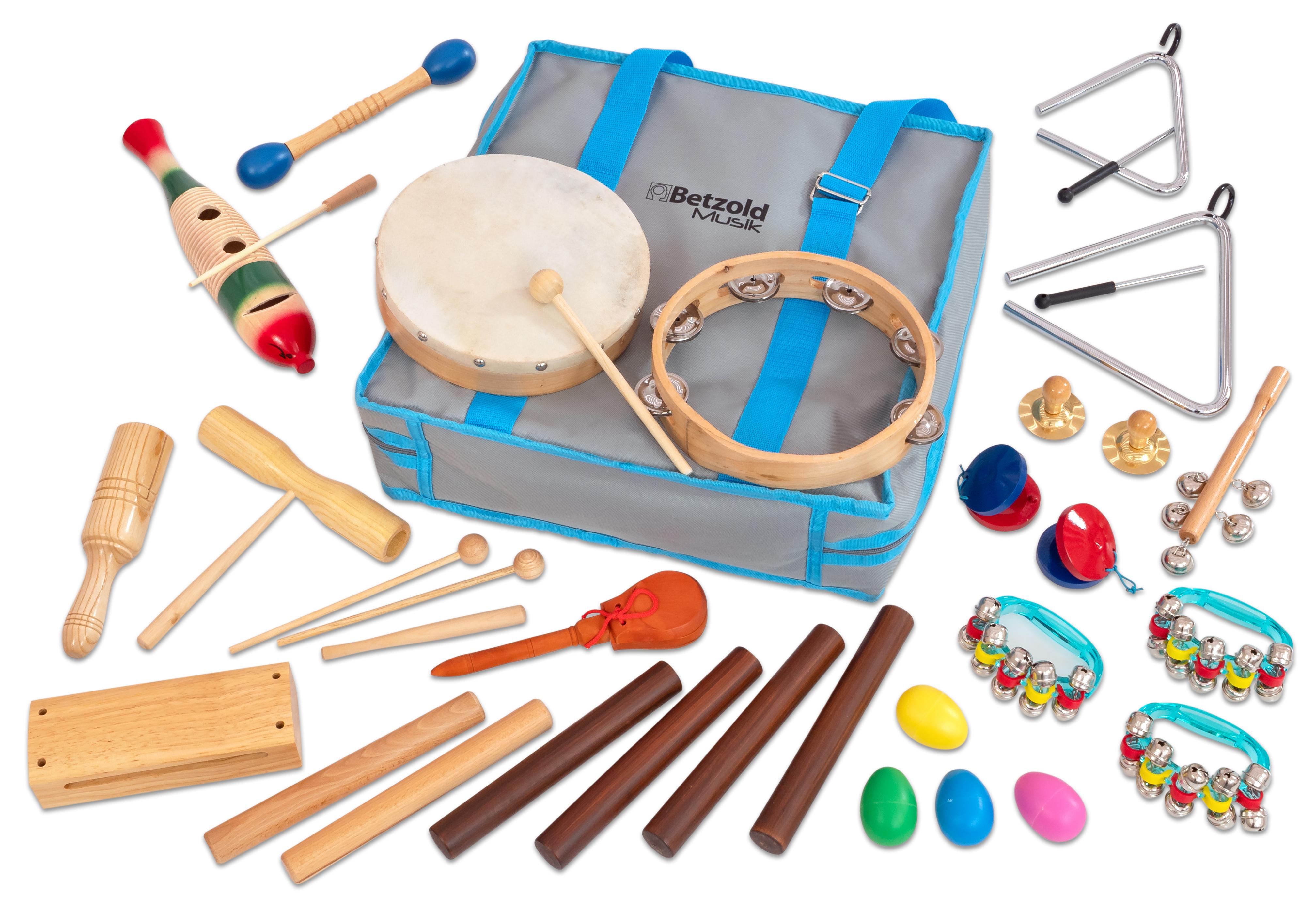 Betzold Rhythmik-Tasche mit 26 Instrumenten