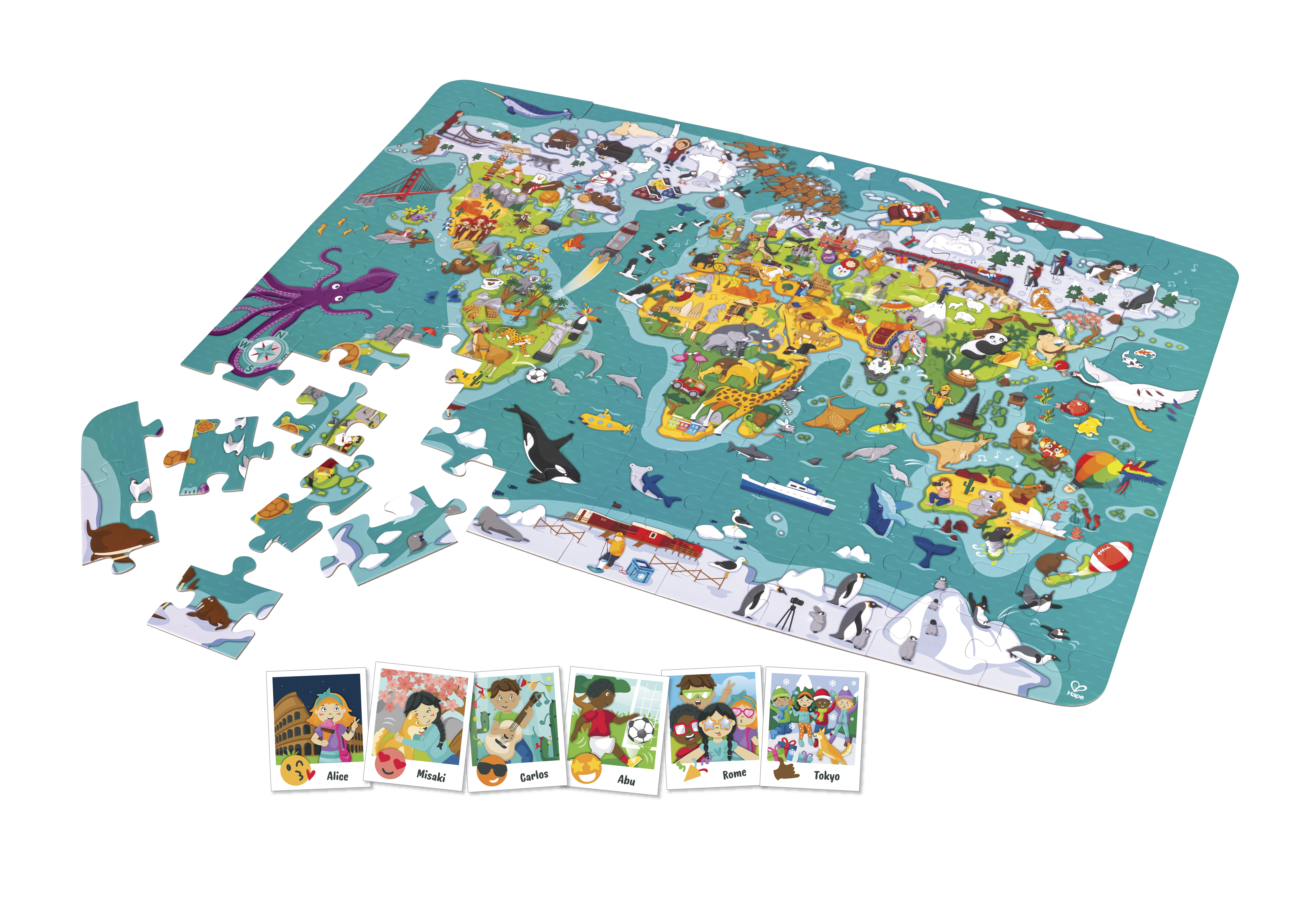 Hape Puzzle „Weltreise“