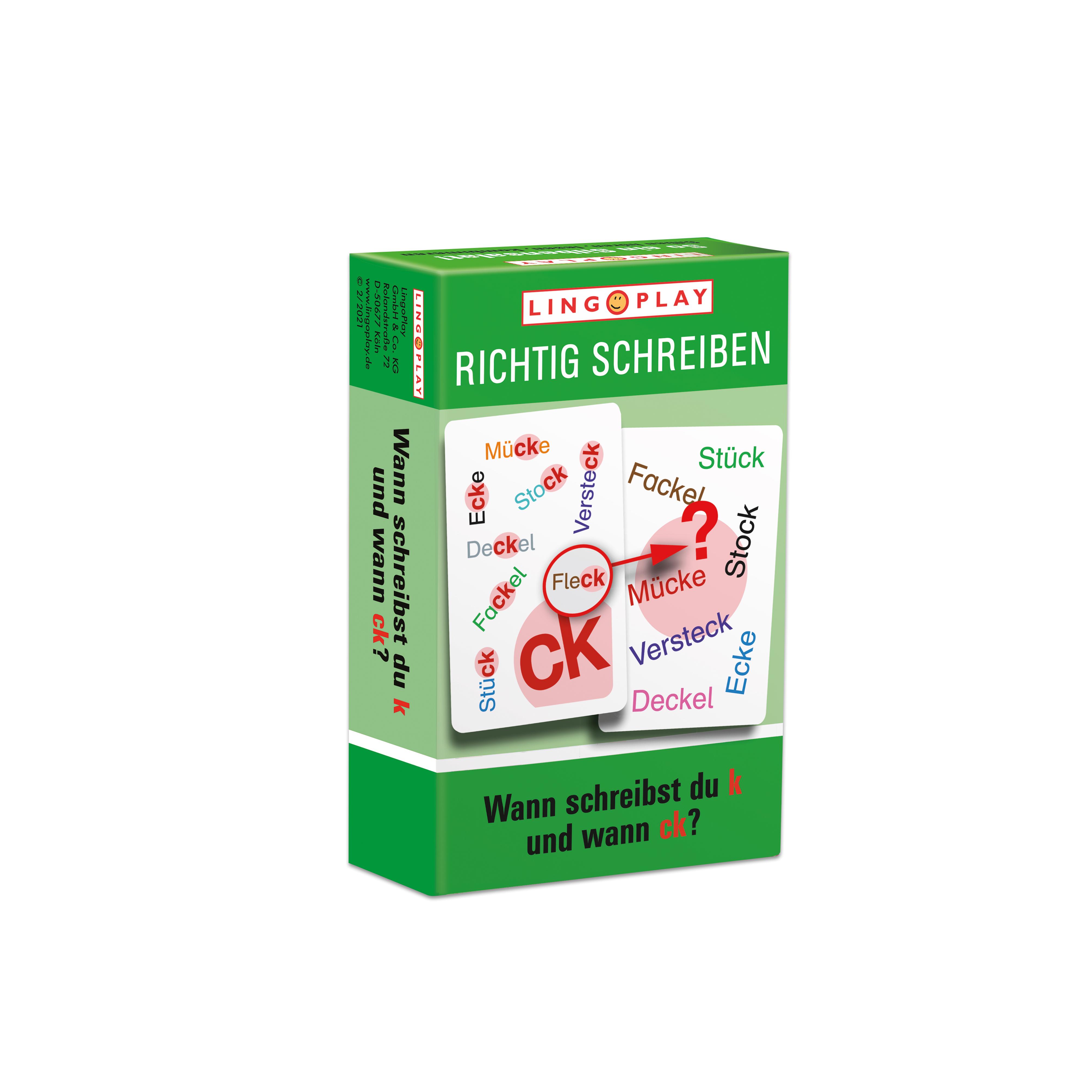 Lingo Play Richtig Schreiben - Wann schreibst du k und wann ck?