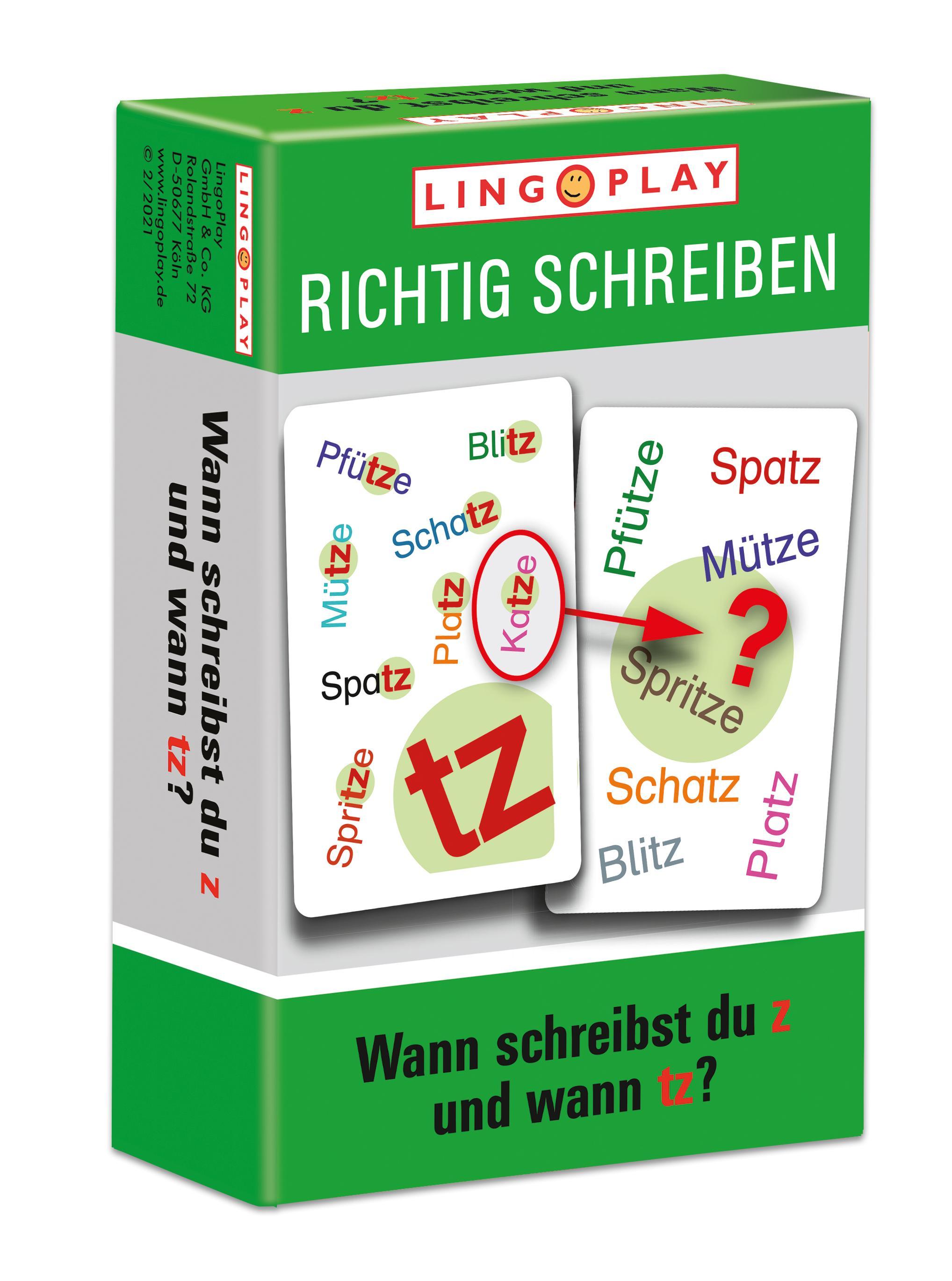 Lingo Play Richtig Schreiben - Wann schreibst du z und wann tz?
