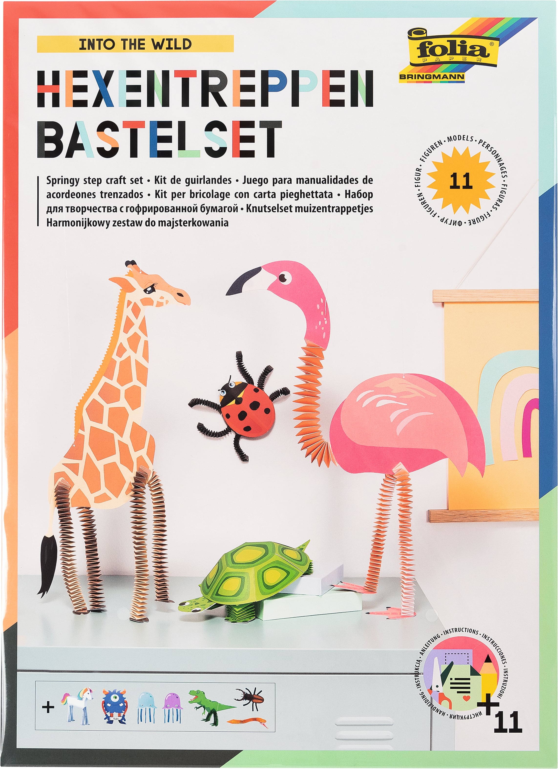 folia Hexentreppen-Bastelset „Tiere"