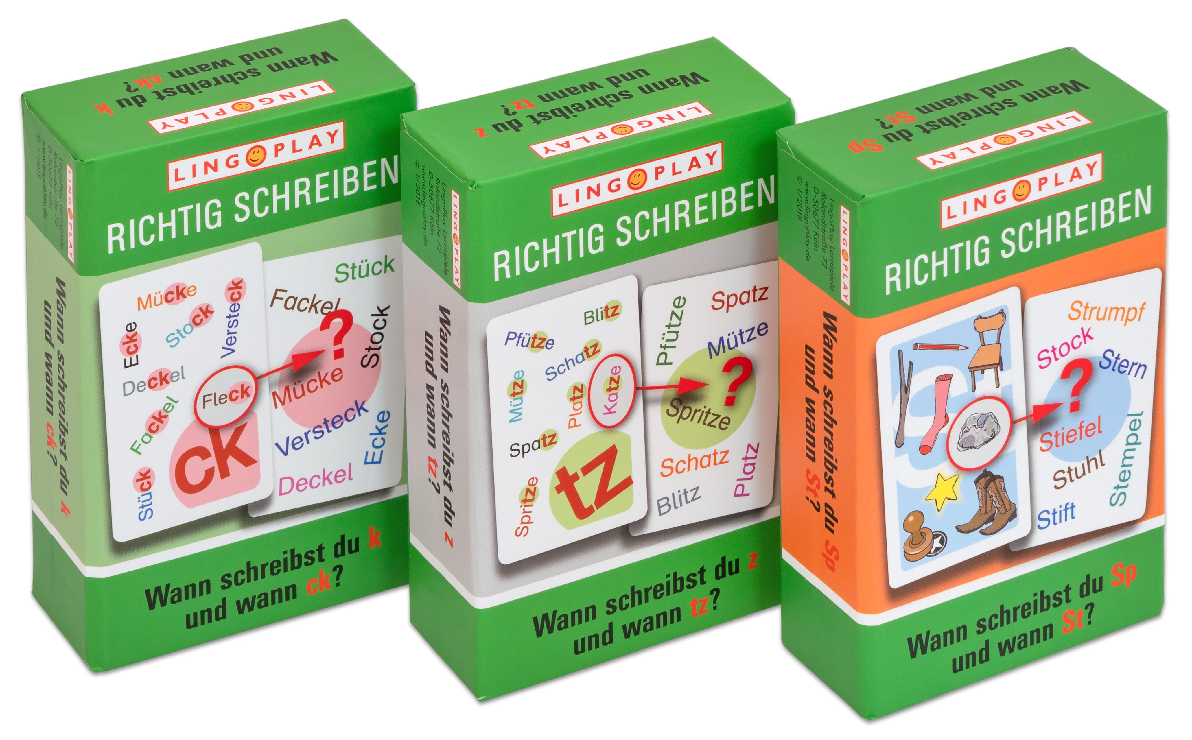 Lingo Play „Wann schreibst du ...?“ – 3 Lernspiele im Paket